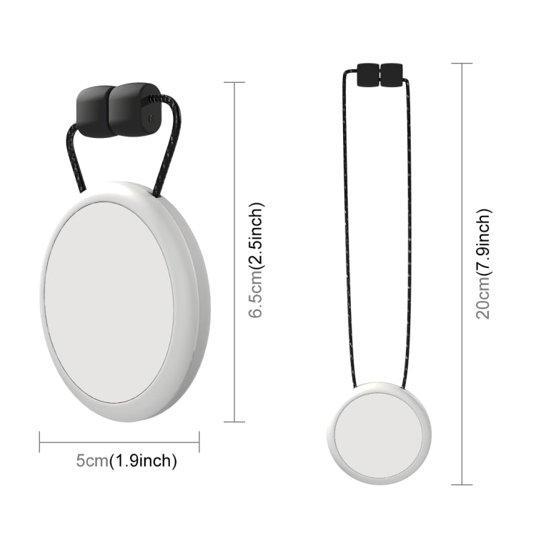For Insta360 GO 3 / GO 3S PULUZ Magnetic Pendant Holder Quick Release Neck Strap (White)