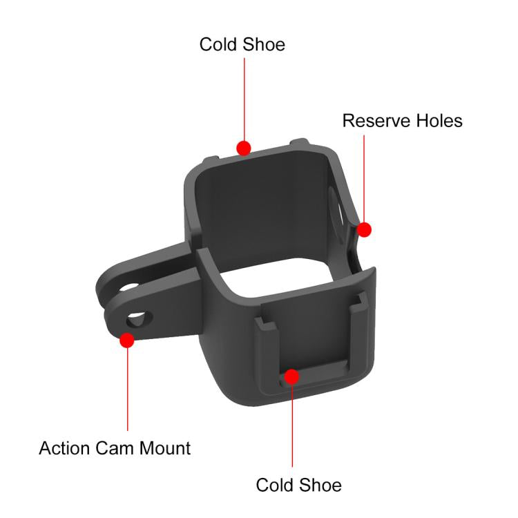 For DJI OSMO Pocket 3 PULUZ Protection Frame Cage Expansion Adapter Bracket (Black)