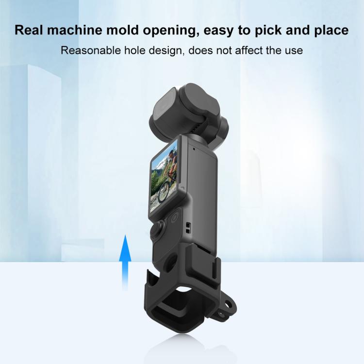 For DJI OSMO Pocket 3 PULUZ Protection Frame Cage Expansion Adapter Bracket (Black)