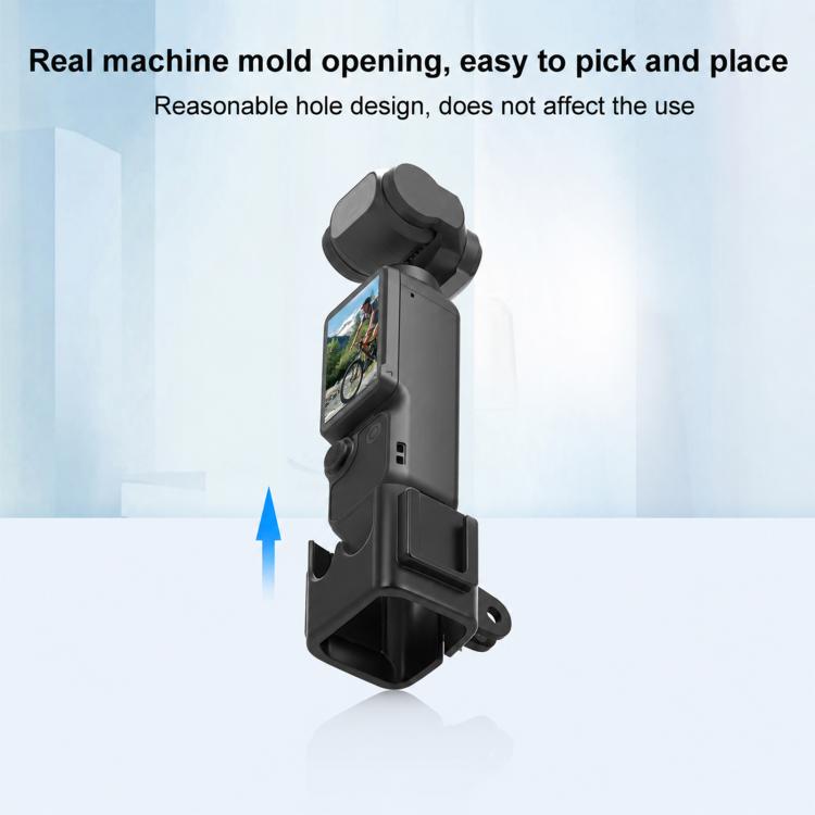 For DJI OSMO Pocket 4 / 4P / 3 PULUZ Protection Frame Cage Expansion Adapter Bracket (Black)