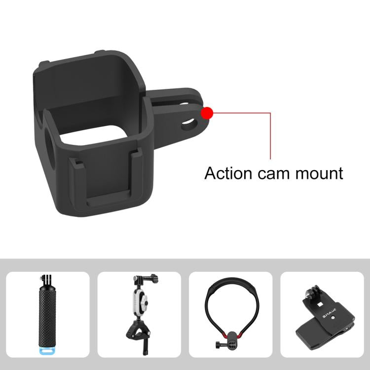 For DJI OSMO Pocket 3 PULUZ Protection Frame Cage Expansion Adapter Bracket (Black)