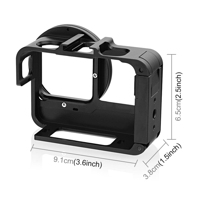 For Insta360 Ace Pro / Ace PULUZ Metal Rabbit Cage Adapter Frame with 52mm UV Filter & Adapter Ring, For Insta360 Ace Meta Cage 2