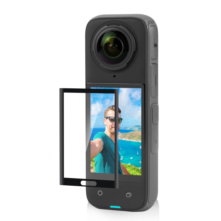 For Insta360 X4 / X5 PULUZ 9H 2.5D Curved HD Screen Tempered Glass Film (Transparent)