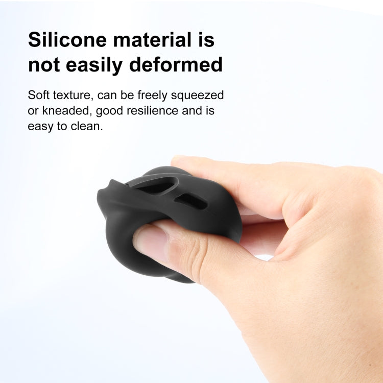 For Insta360 X4 / X4 Air / X5 PULUZ Silicone Protective Lens Cover (Black)