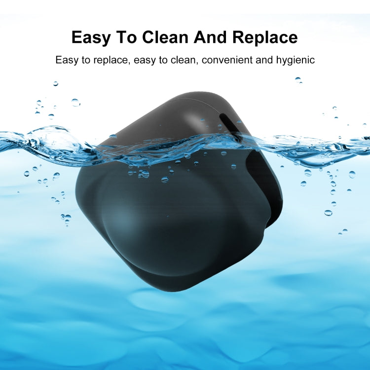 For Insta360 X4 / X4 Air / X5 PULUZ Silicone Protective Lens Cover (Black)