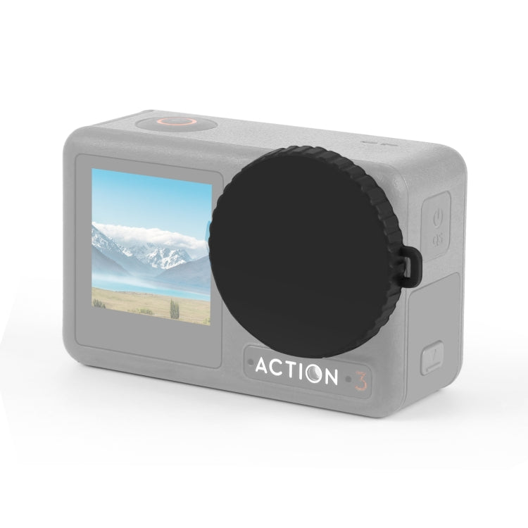 For DJI Osmo Action 5 Pro / 4 / 3 PULUZ Silicone Lens Cap (Black)