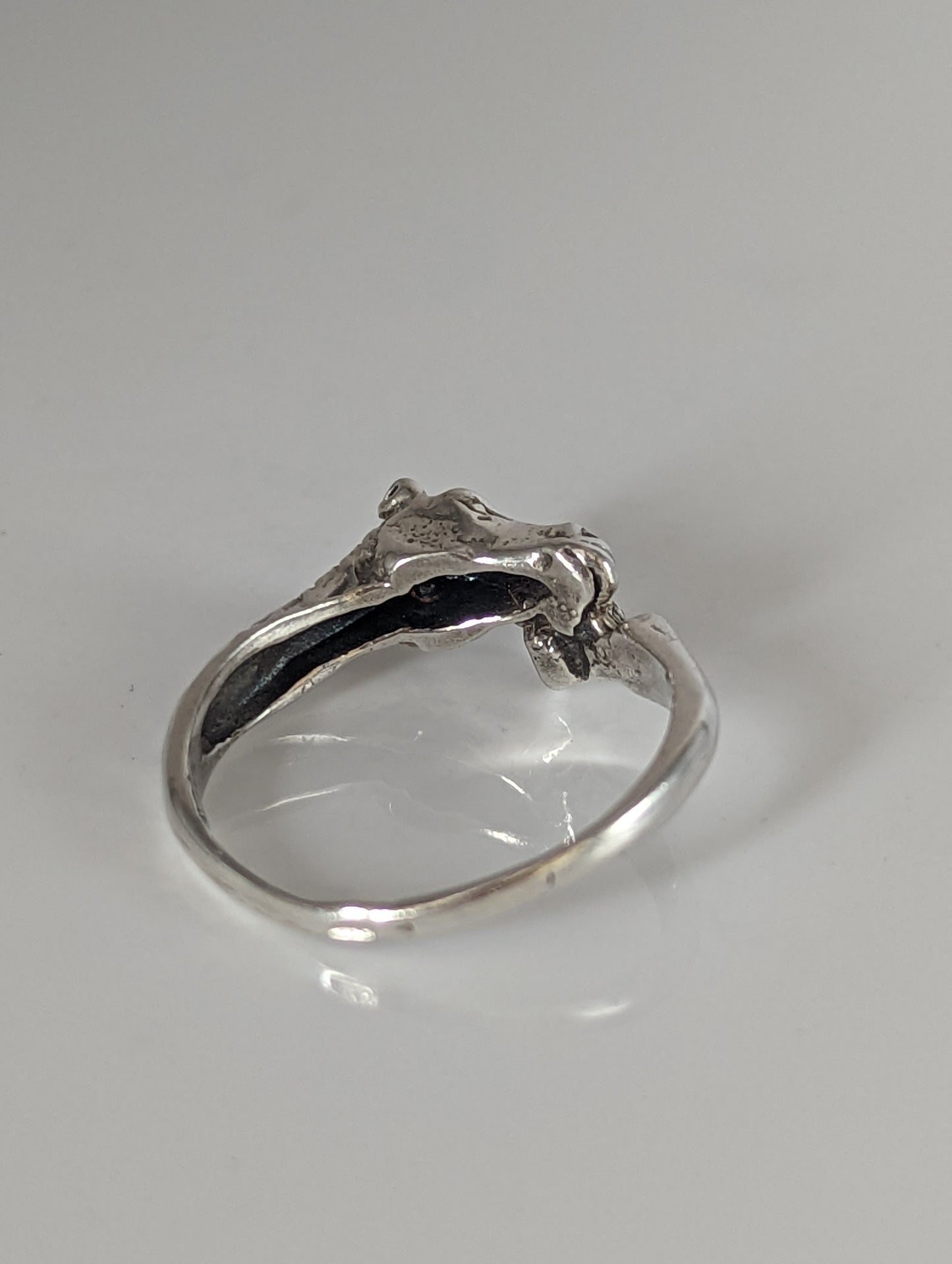 925 Silver Horse Head & Hoof Ring – Equestrian Gift for Him or Her