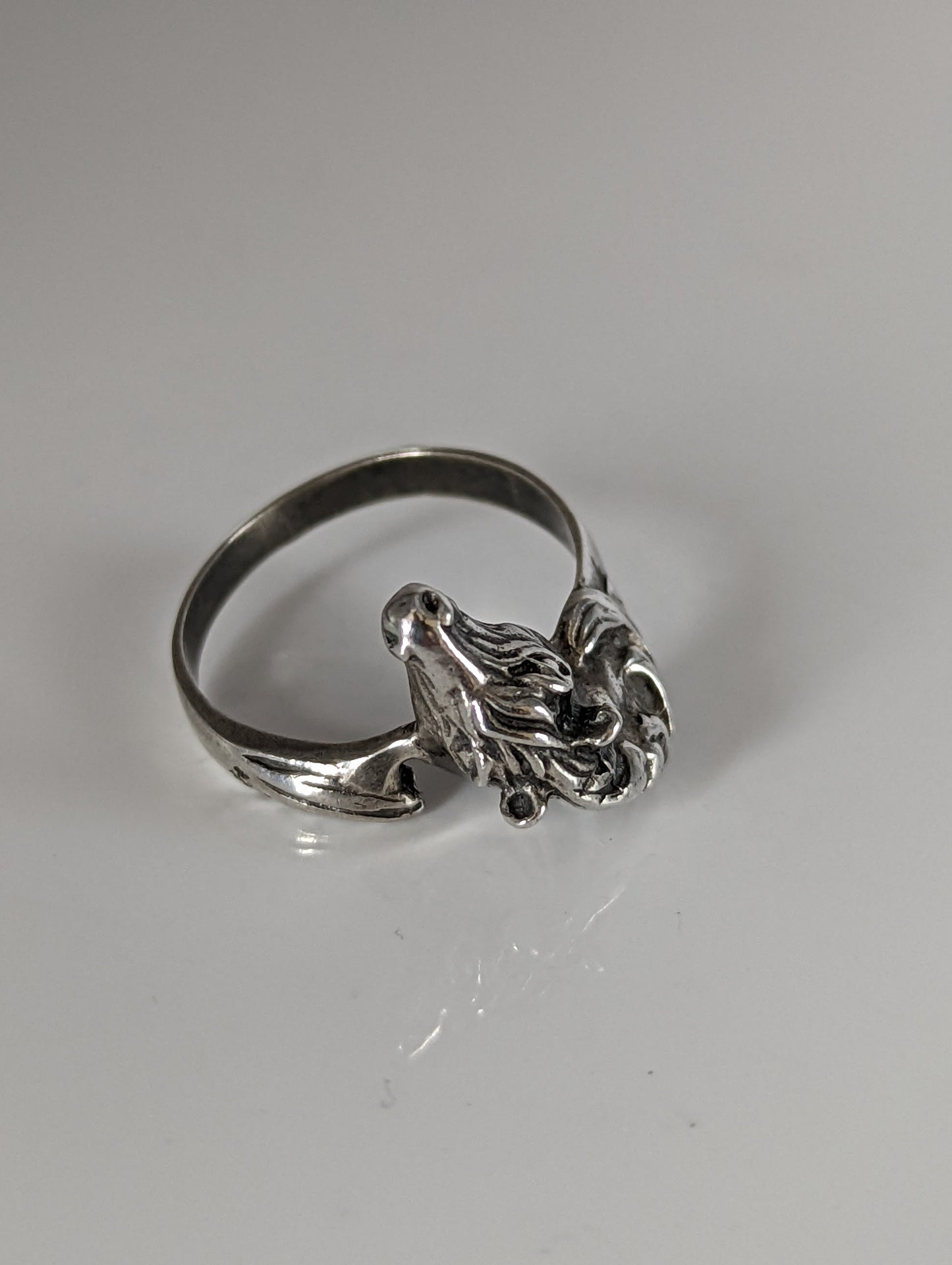 925 Silver Steed Horse Head Ring – Bold Equestrian Statement for Him or Her
