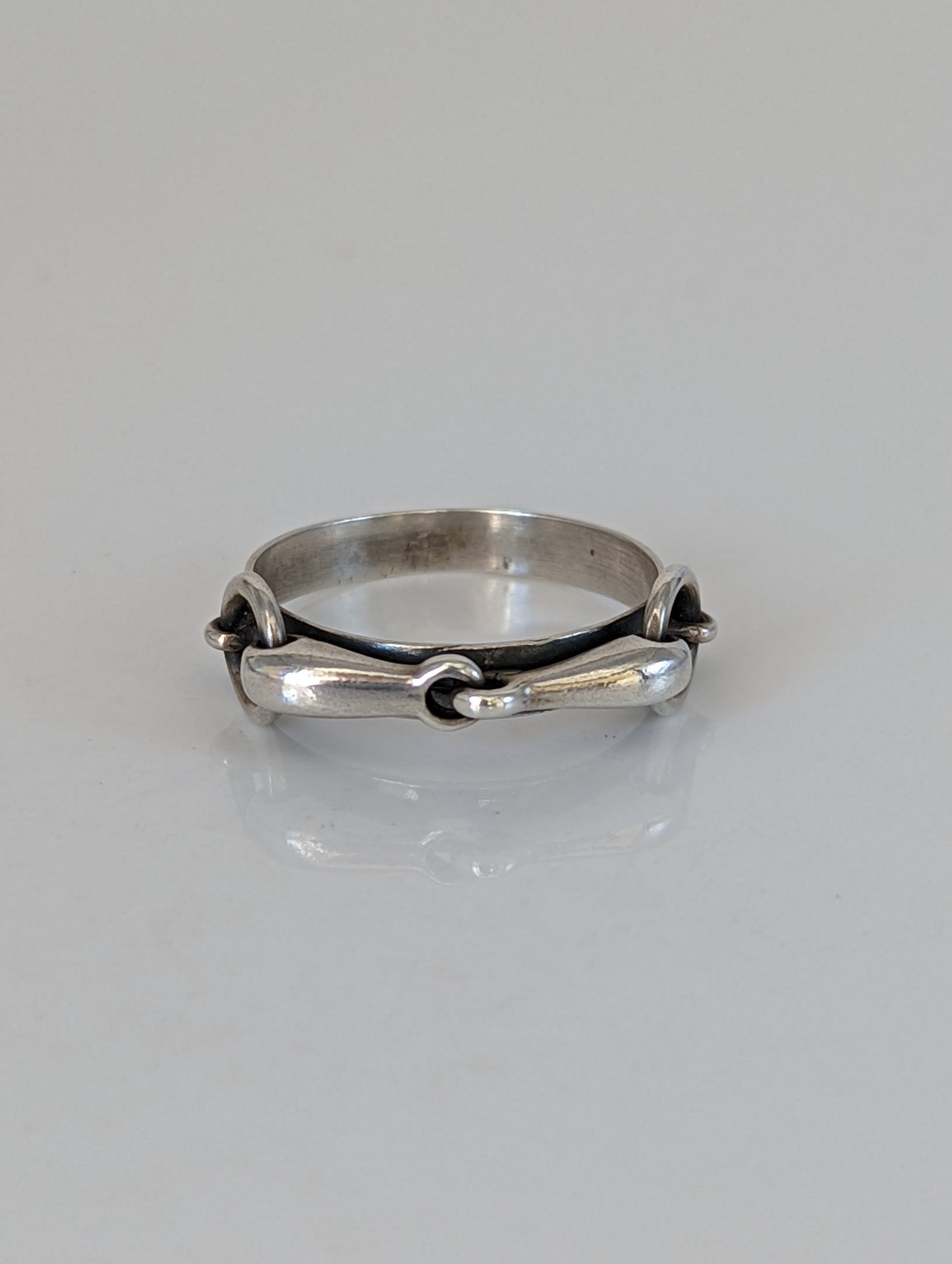 Silver Steed Snaffle on a Silver Band