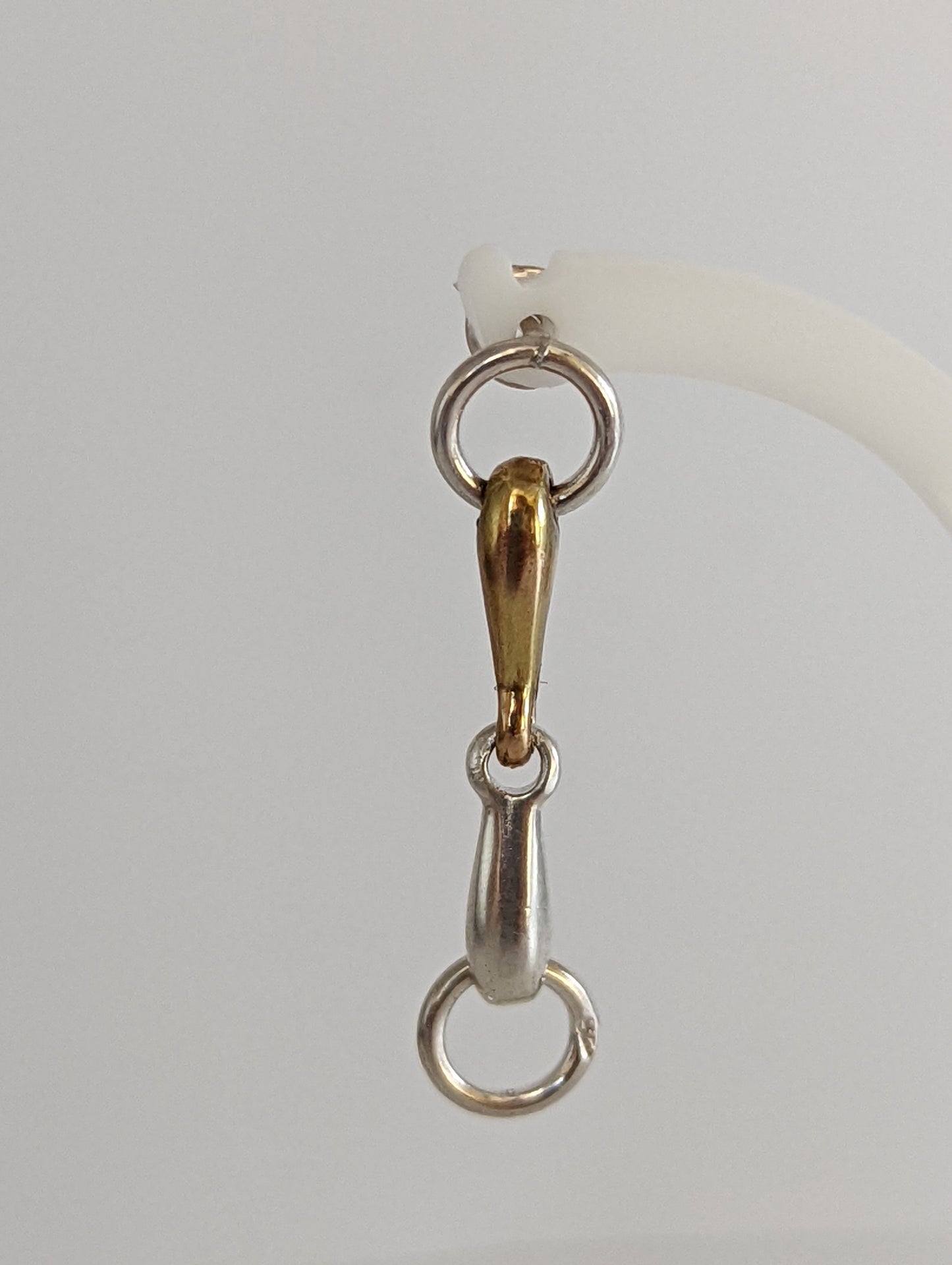 Silver Steed Snaffle Bit Stud Earrings
