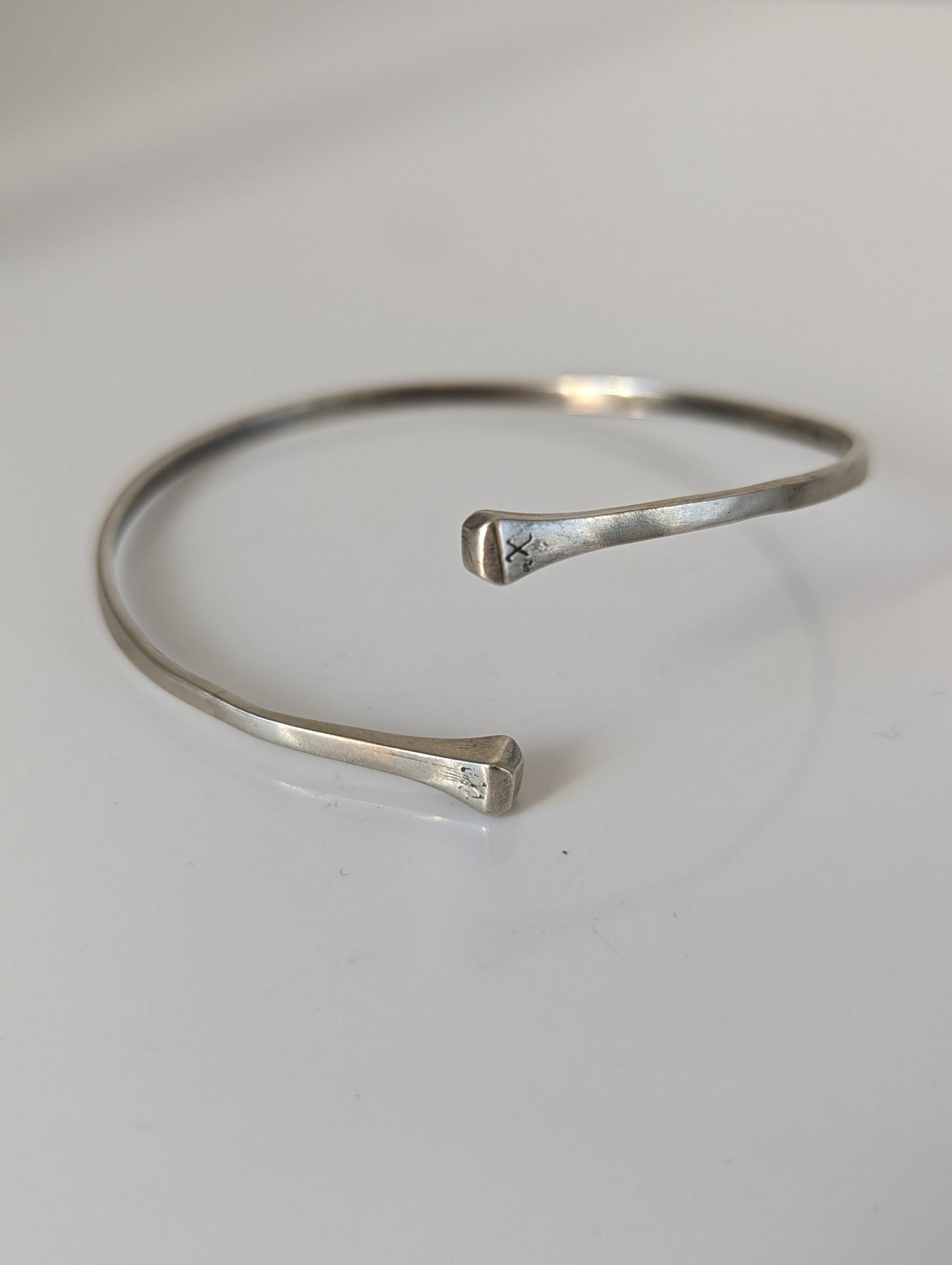 Silver Steed Hoofnail Bangle 1