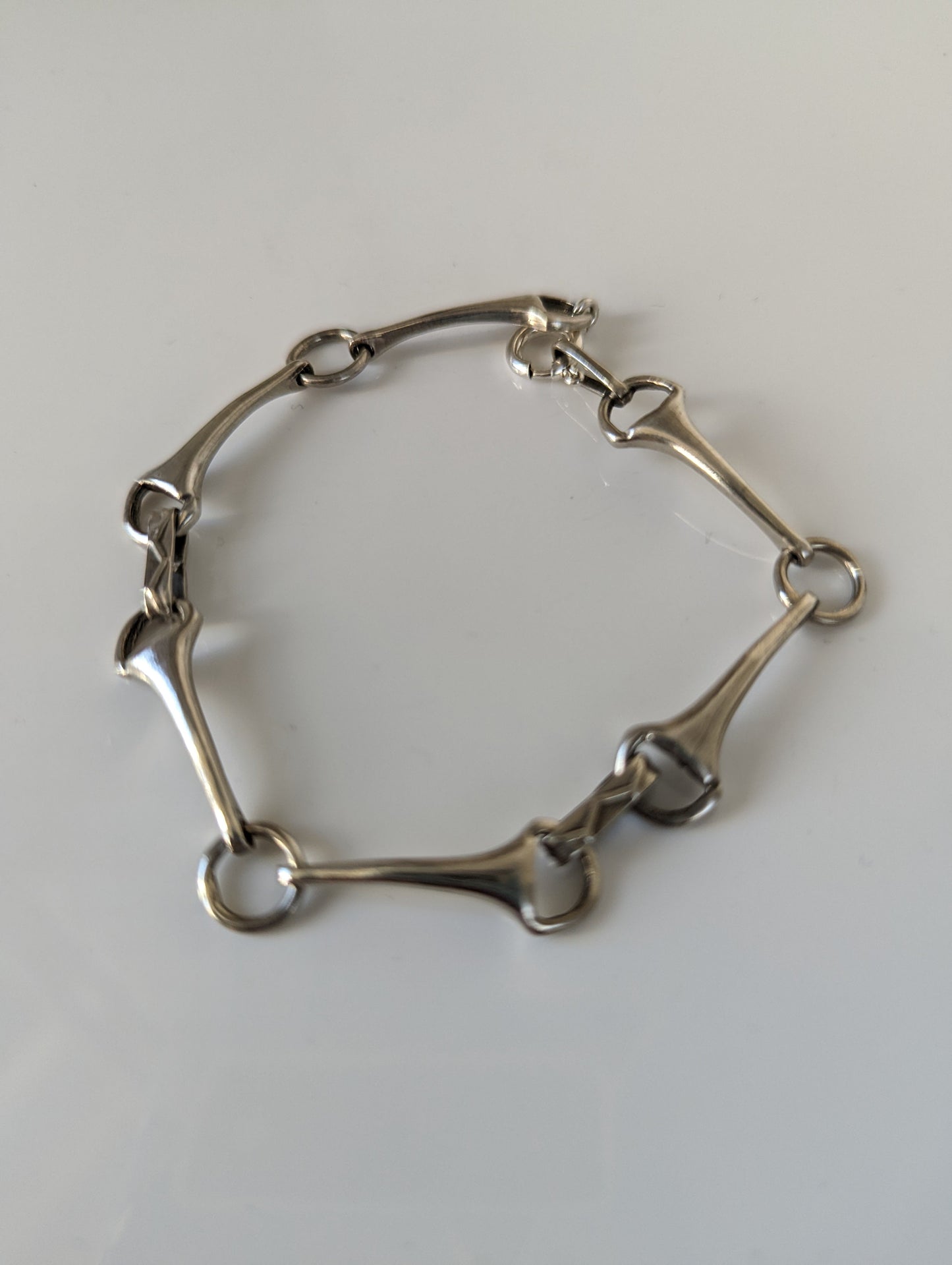 925 Sterling Silver Snaffle Bit Bracelet – Handmade Equestrian Jewellery