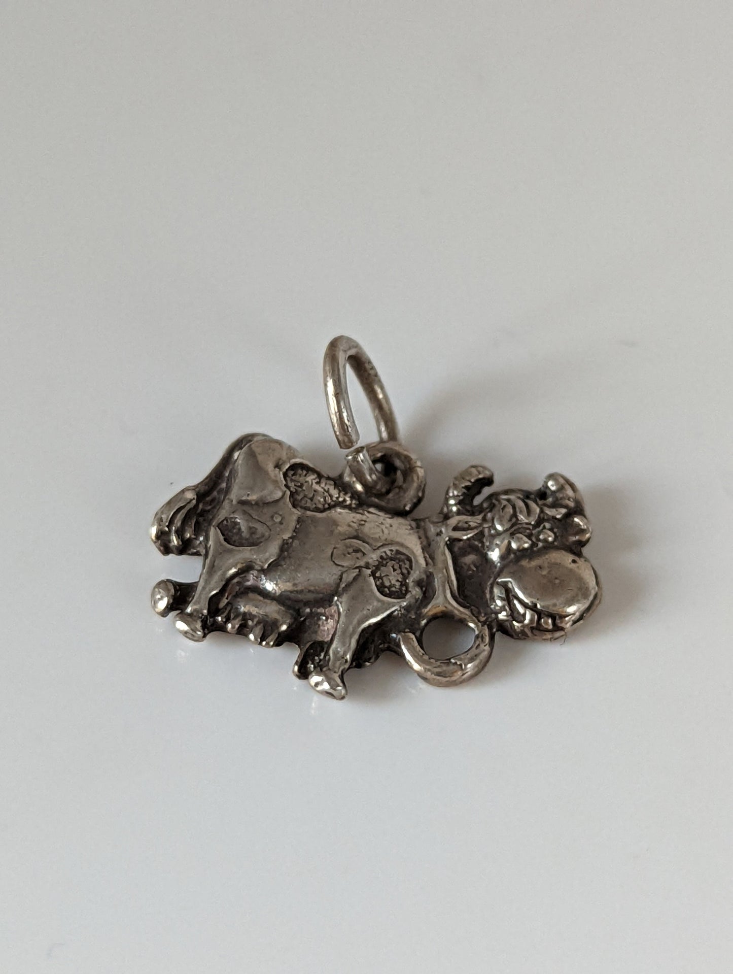 Silver Steed Happy Cow Silver Pendant