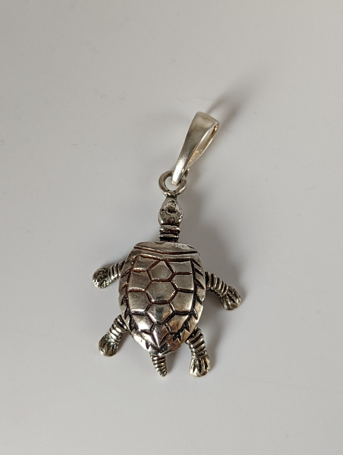 Silver Steed Tortoise Silver Pendant