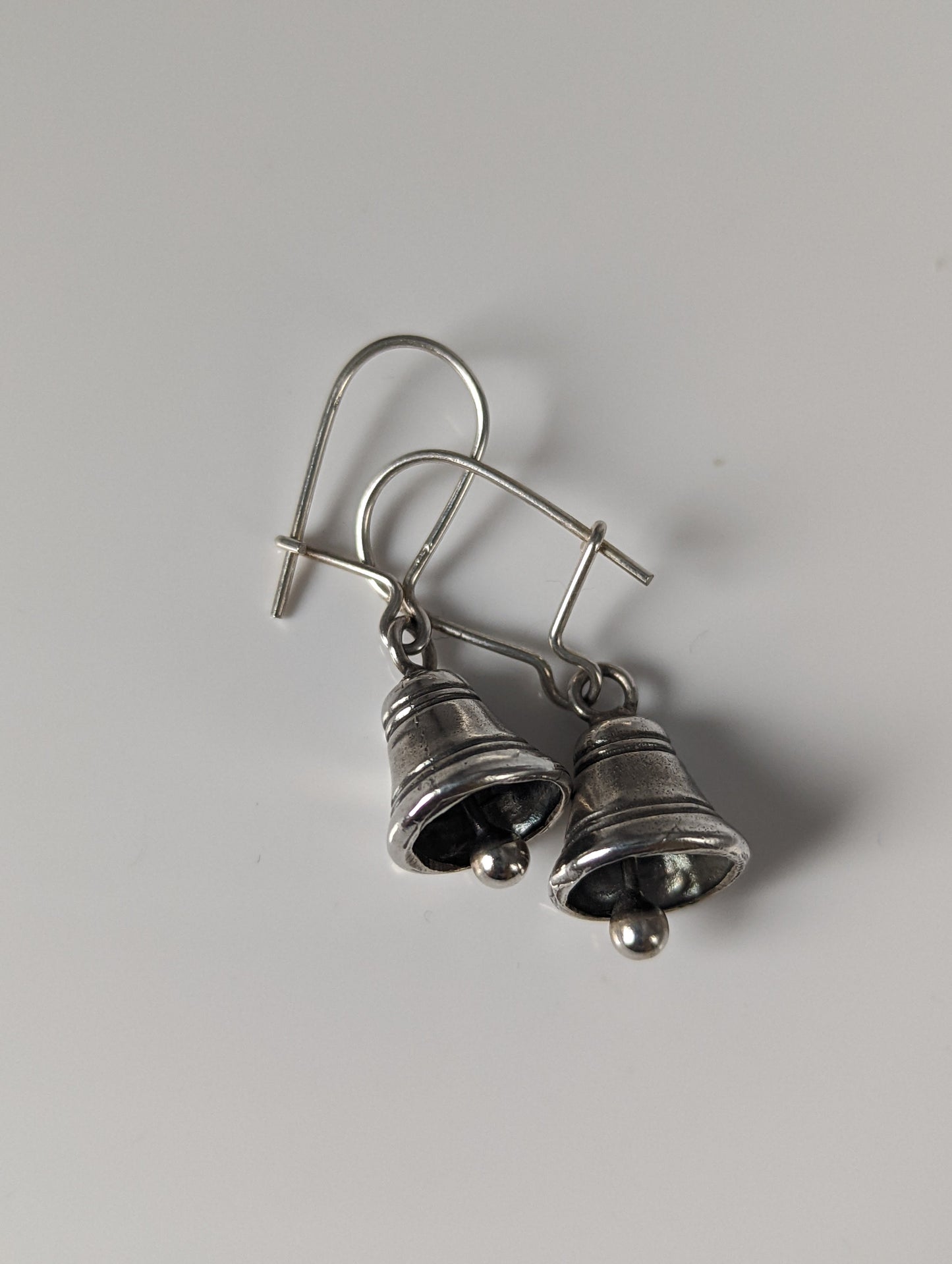 Silver Steed Bells Dropped Earrings