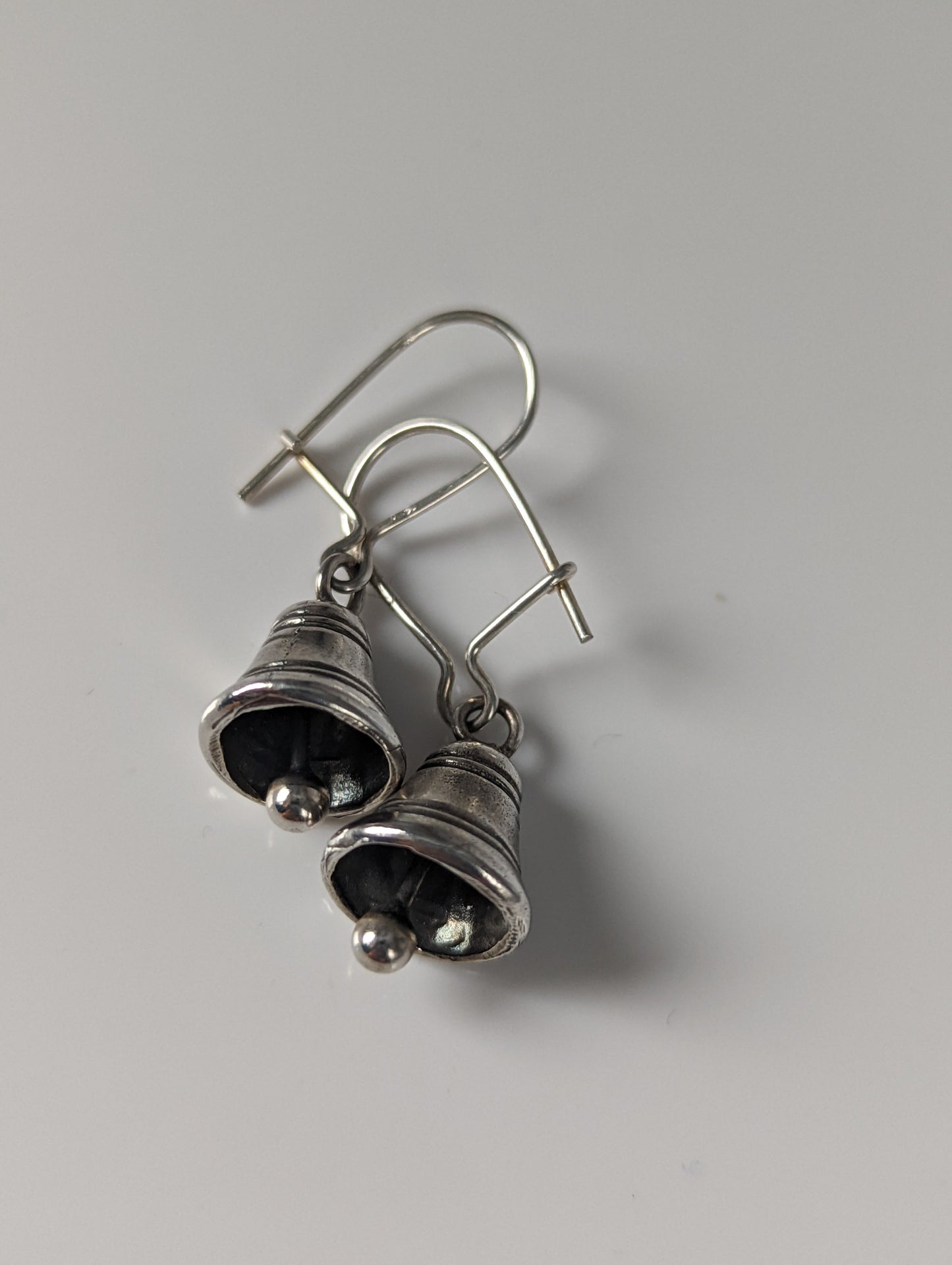 Silver Steed Bells Dropped Earrings