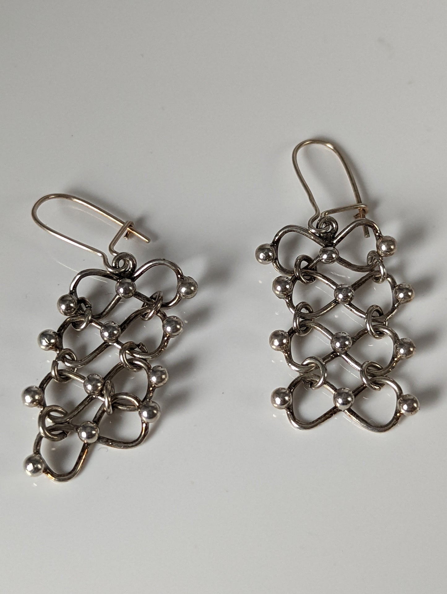 Silver Steed Infinity Chain Dropped Earrings