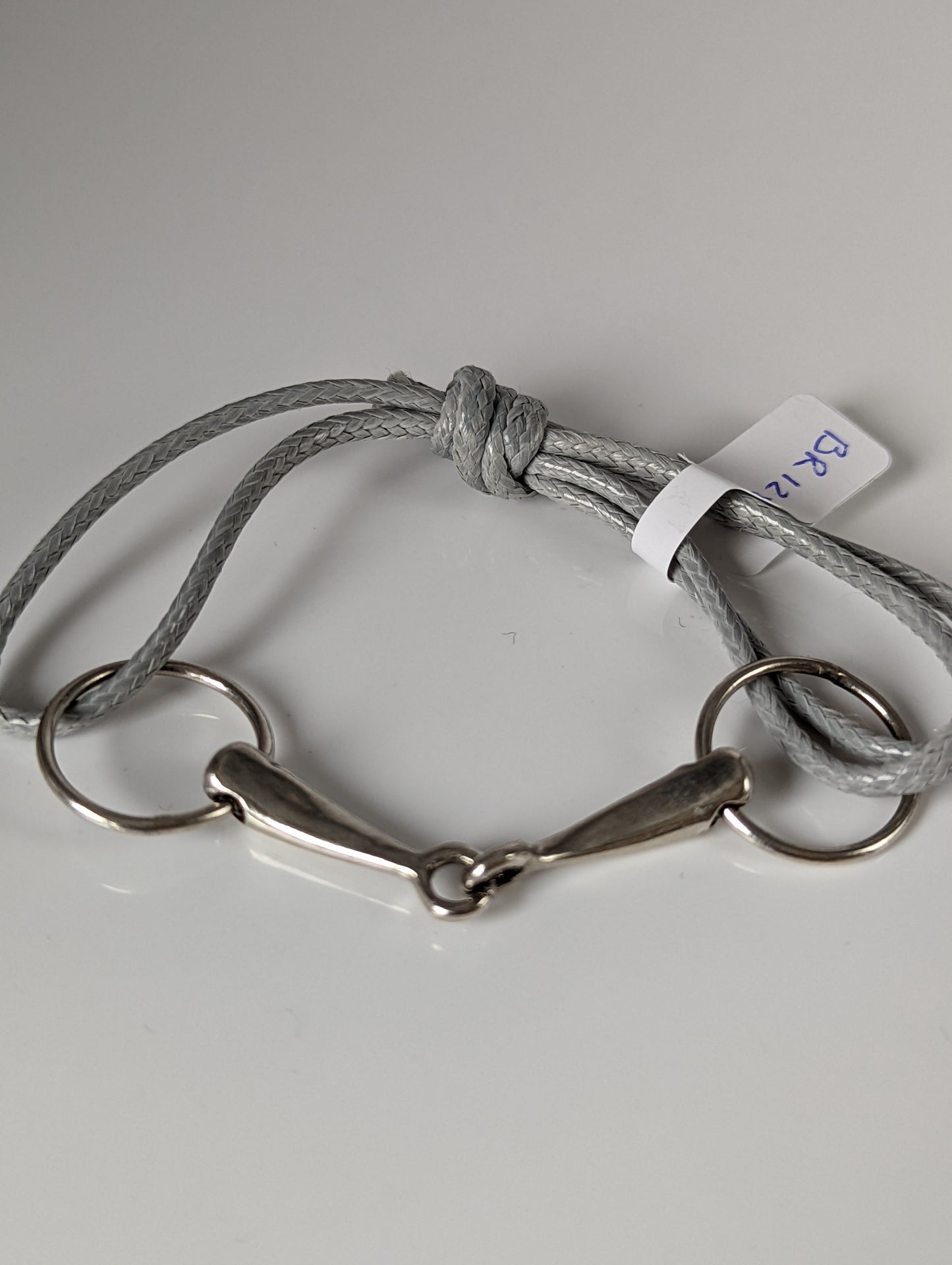 Silver Steed Leather Silver Snaffle Cord Bracelet