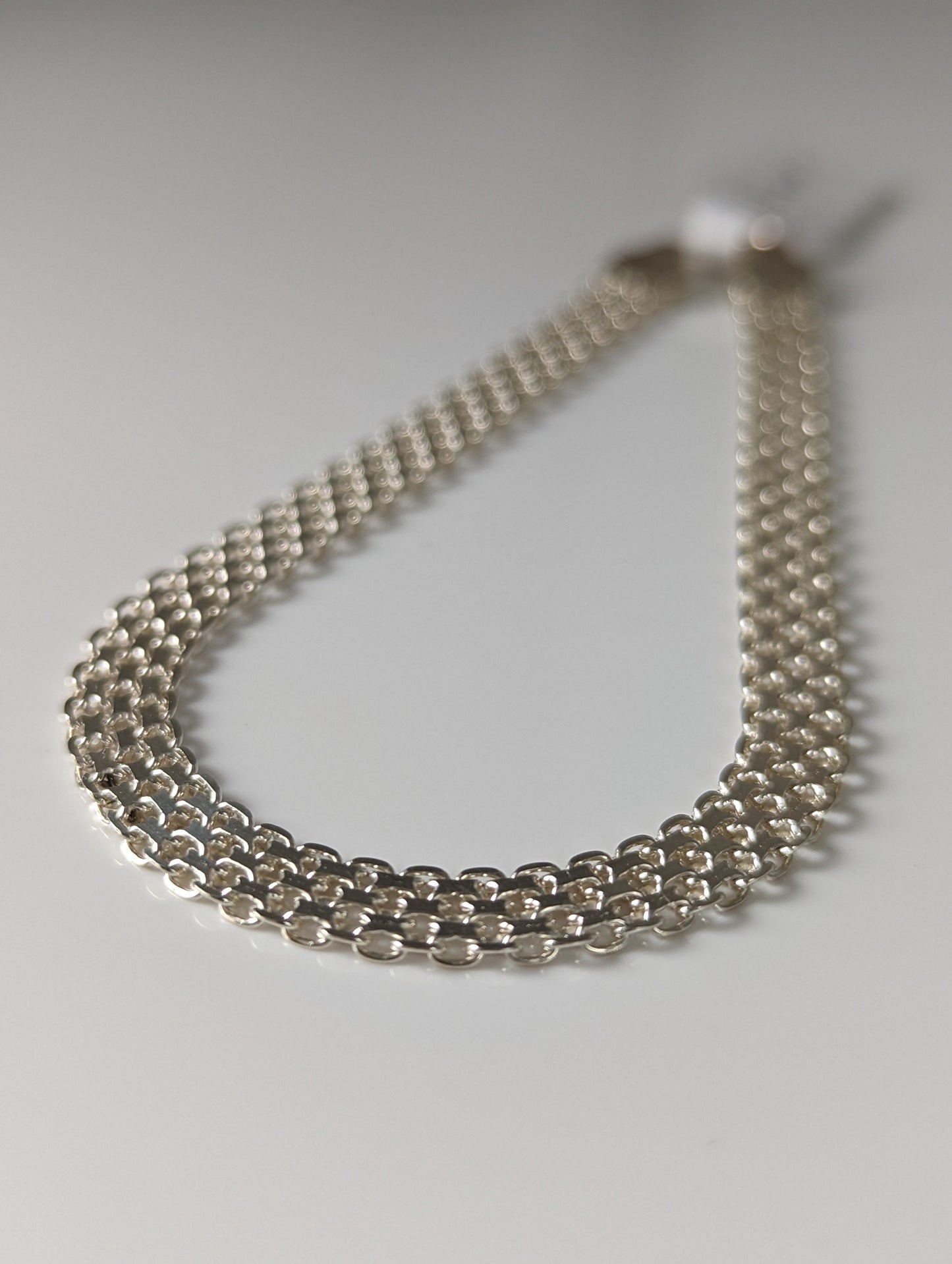 Silver Steed Curtain Silver Bracelet