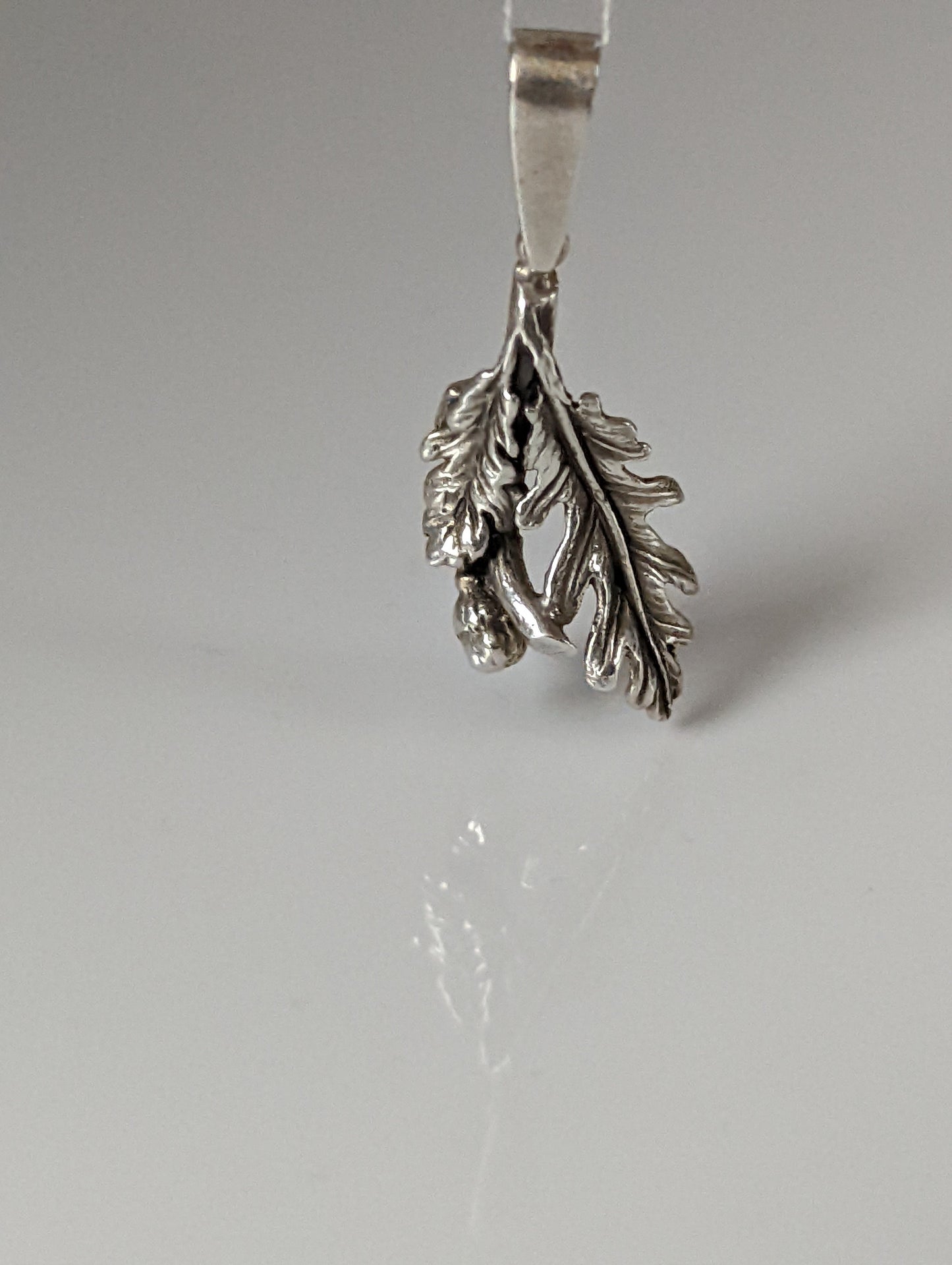 Silver Steed Oak Leaf Silver Pendant