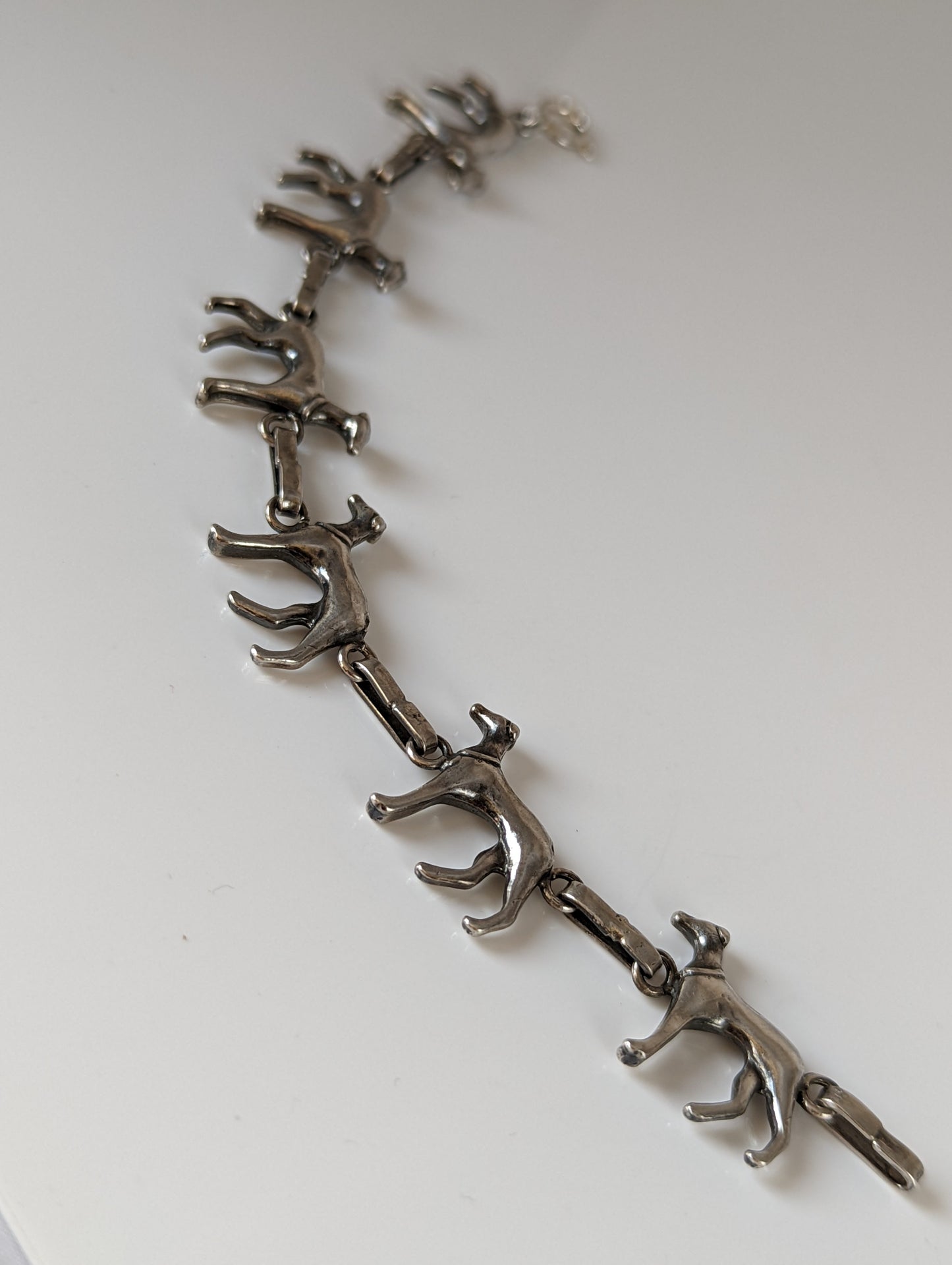 Silver Steed Greyhound Silver Bracelet