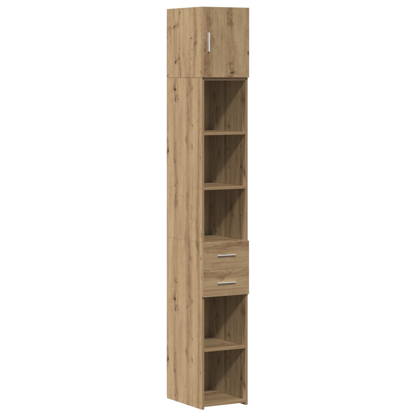 Slim Storage Cabinet Artisan Oak 30x42.5x225 cm Engineered Wood, vidaXL Wall Cabinet Artisan Oak 30x42.5x40 cm Engineered Wood, vidaXL Highboard Artisan Oak 30x42.5x185 cm Engineered Wood