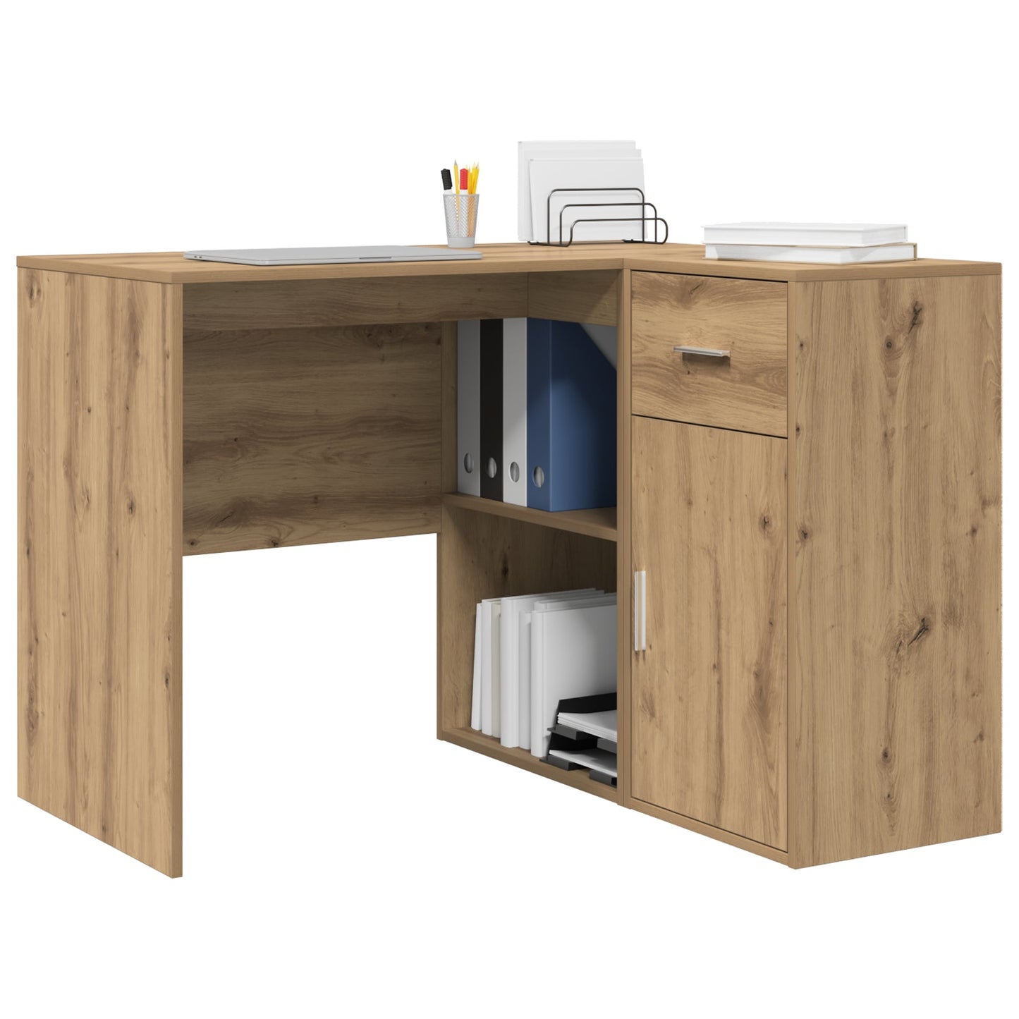 Corner Desk Artisan Oak 102x88x75 cm Engineered Wood
