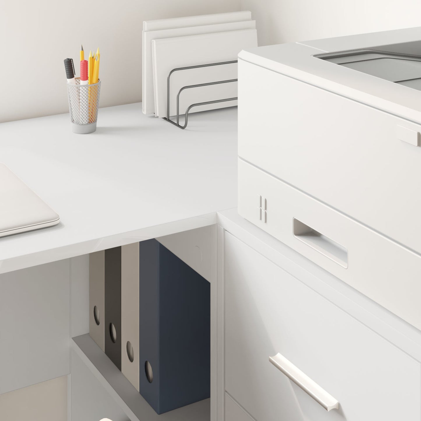 Corner Desk White 102x88x75 cm Engineered Wood
