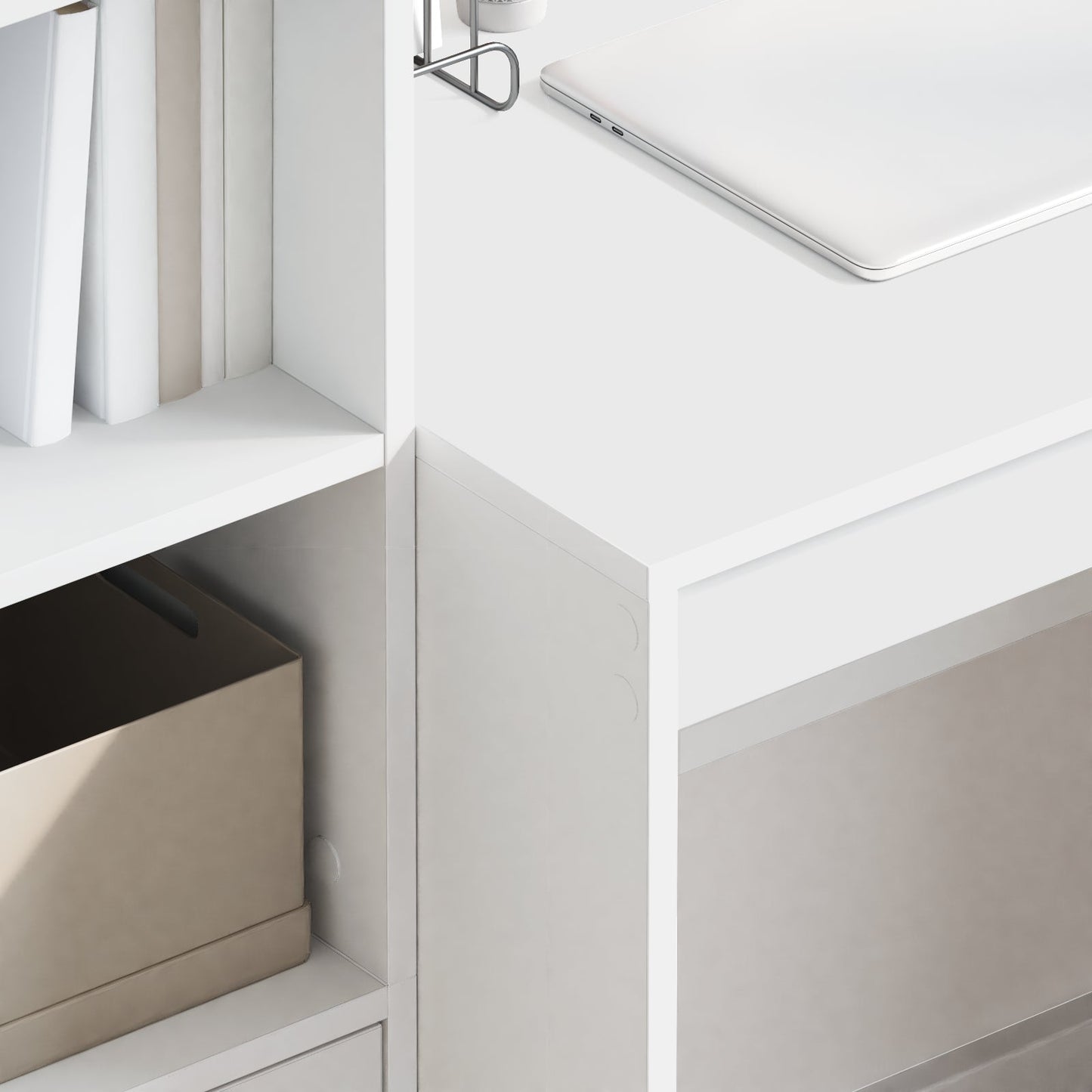 Desk with Storage White Engineered Wood, vidaXL Desk White 80x50x76 cm Engineered Wood
