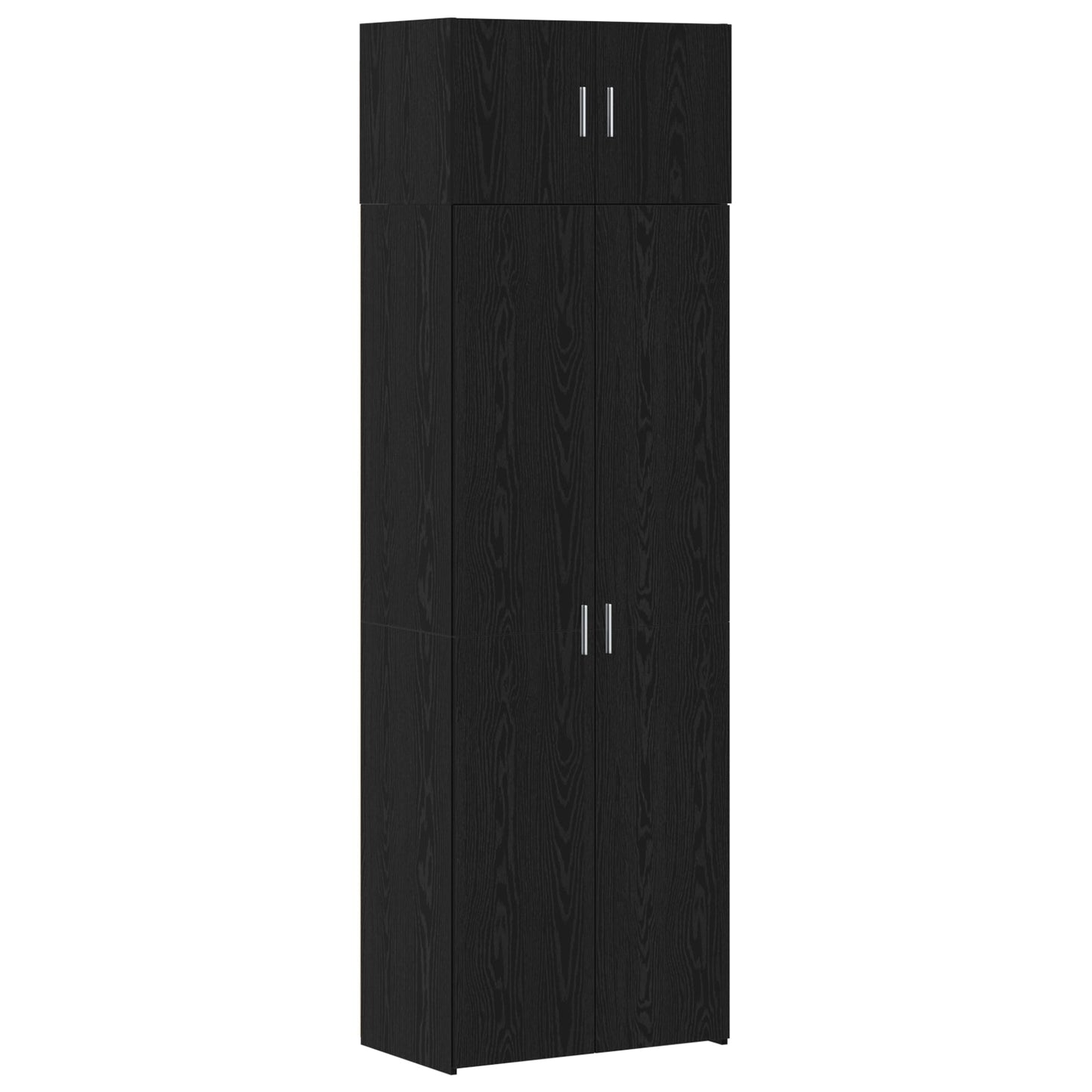 Storage Cabinet Black Oak 70x42.5x225 cm Engineered Wood, vidaXL Wall Cabinet Black Oak 70x42,5x40 cm Engineered Wood