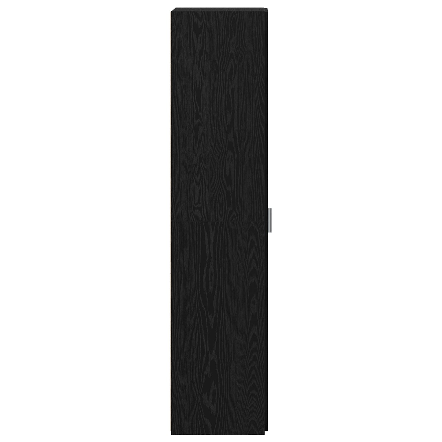 Highboard Black Oak 50x42.5x185 cm Engineered Wood