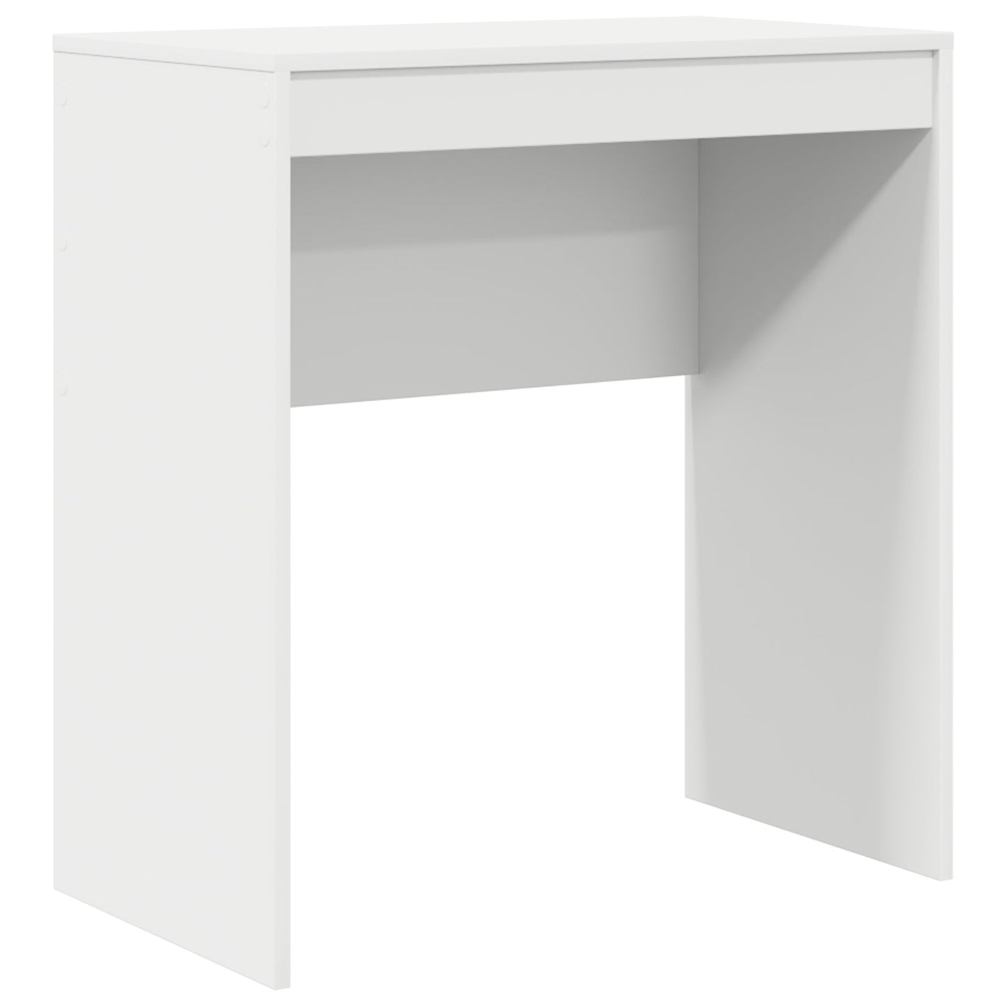 Desk with Storage White Engineered Wood