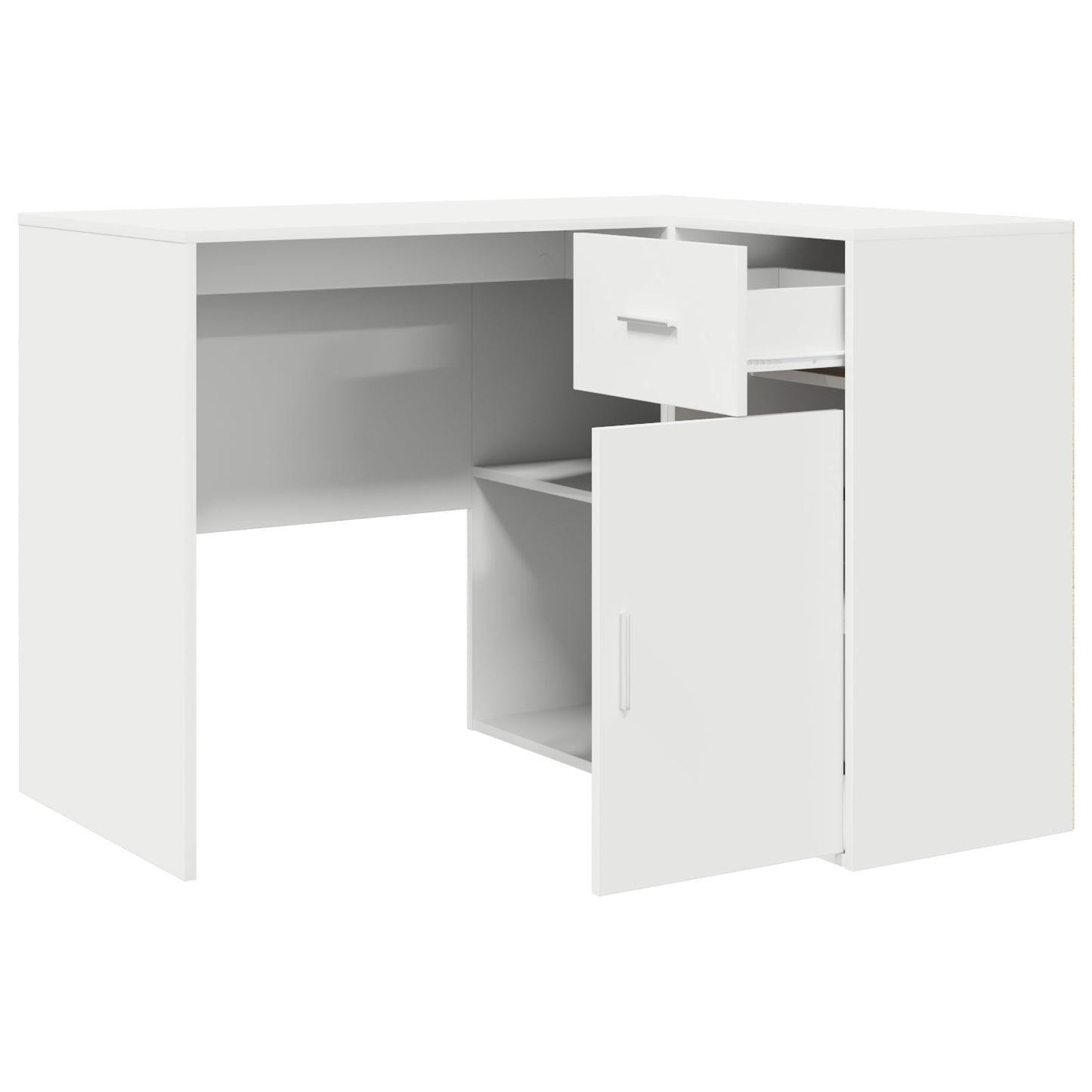 Corner Desk White 102x88x75 cm Engineered Wood