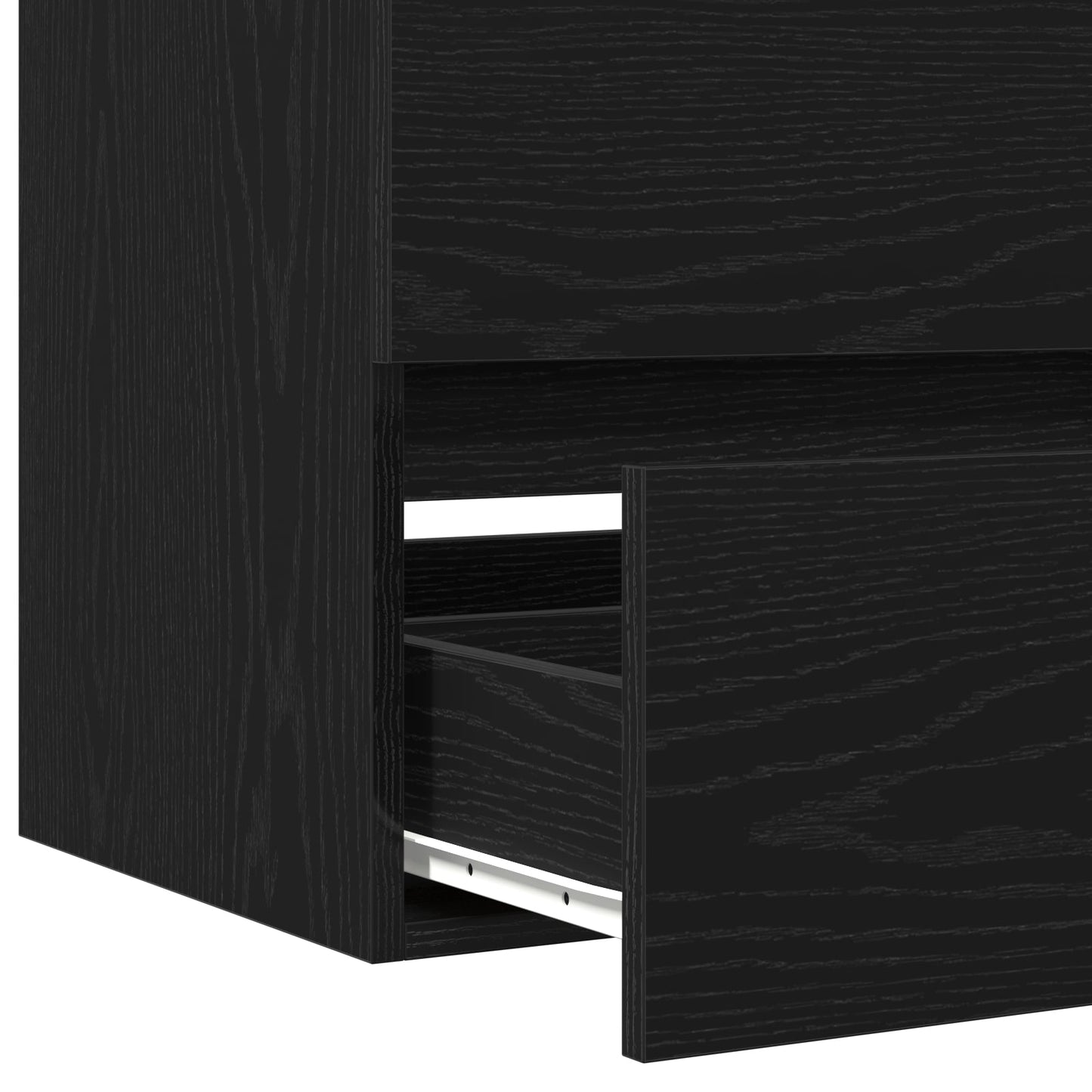 Sink Cabinet with Built-in Basin Black Oak Engineered Wood
