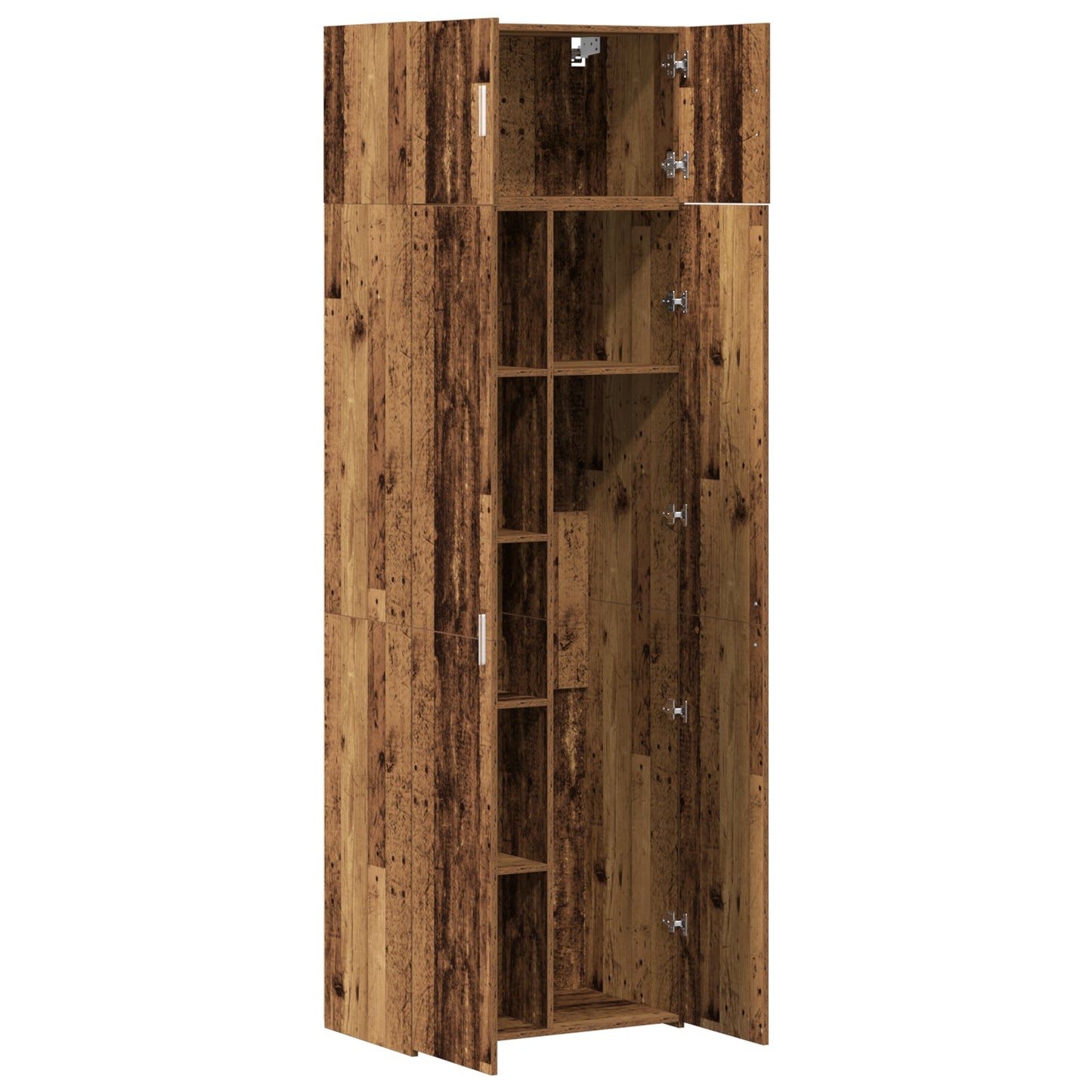Storage Cabinet Old Wood 70x42.5x225 cm Engineered Wood, vidaXL Wall Cabinet Old Wood 70x42.5x40 cm Engineered Wood