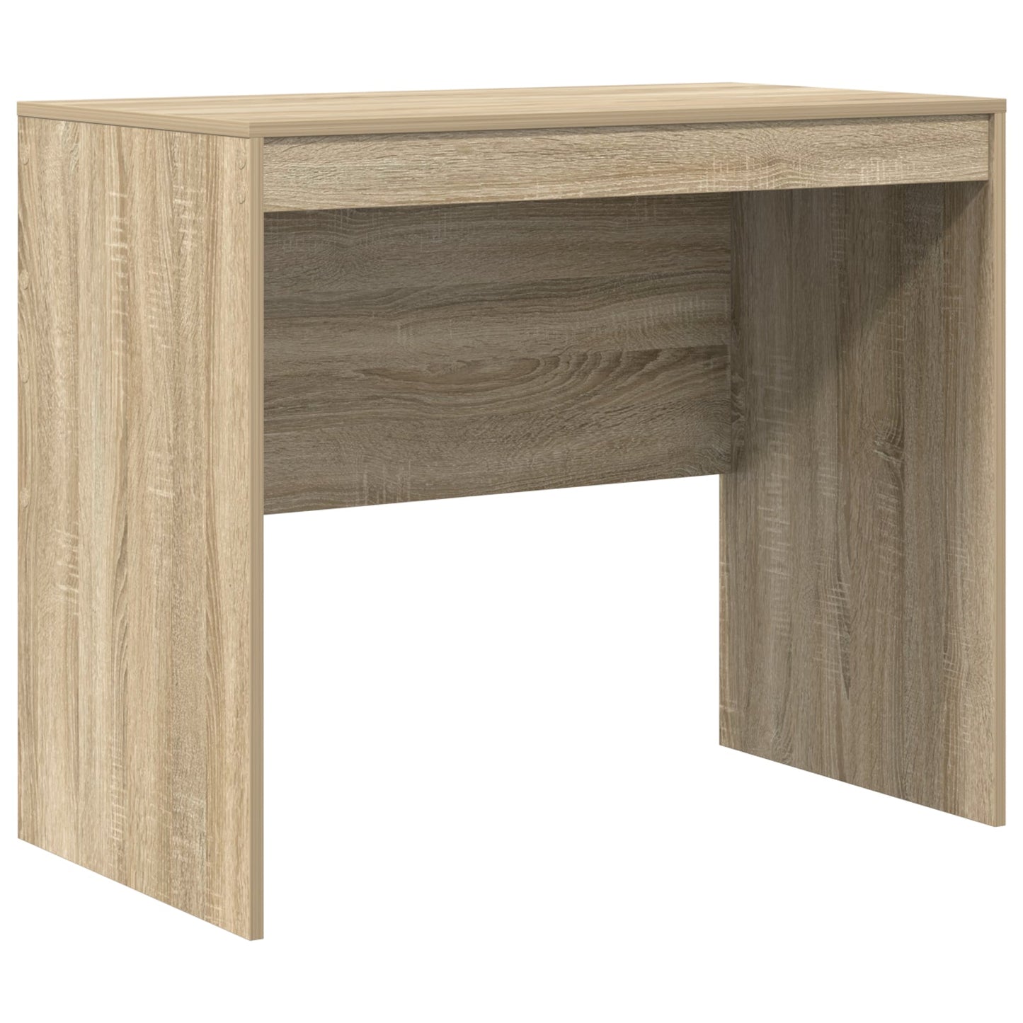 Desk with Storage Sonoma Oak Engineered Wood
