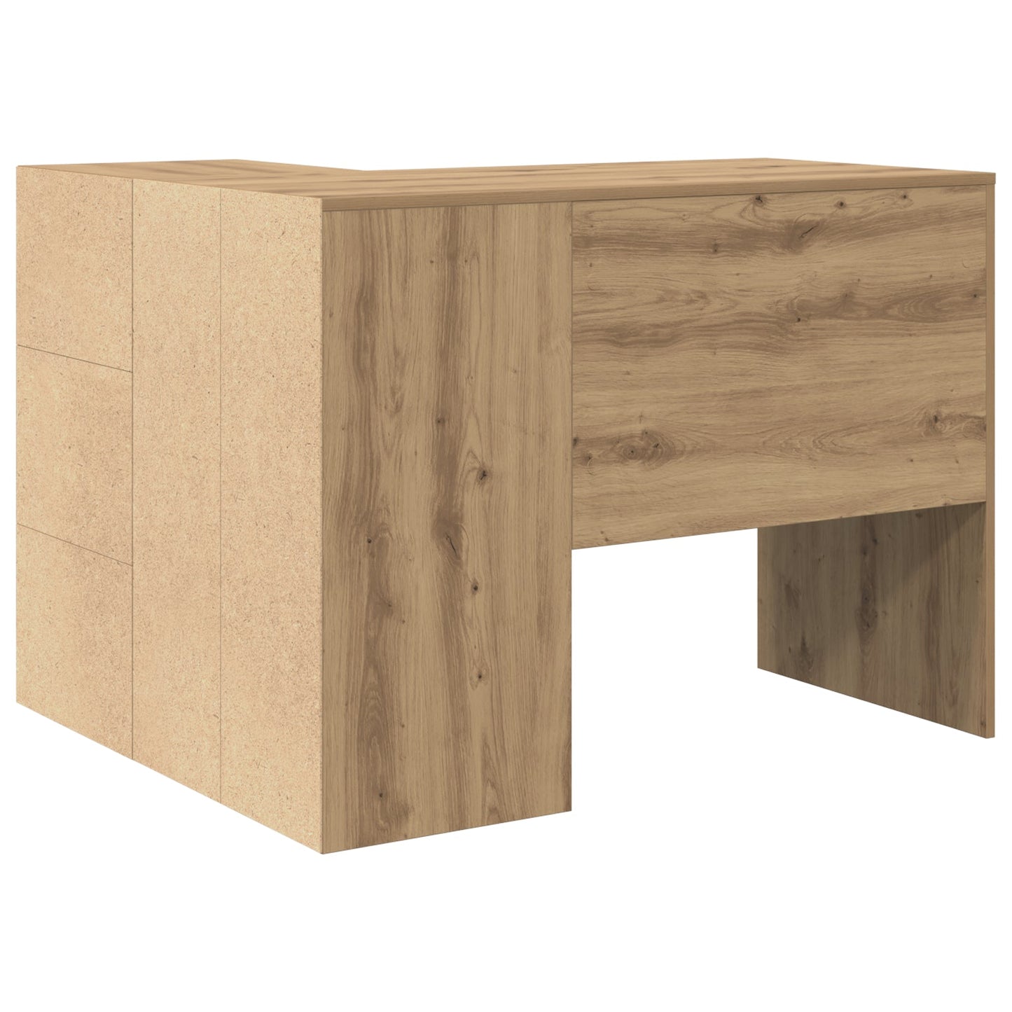 Corner Desk Artisan Oak 102x88x75 cm Engineered Wood