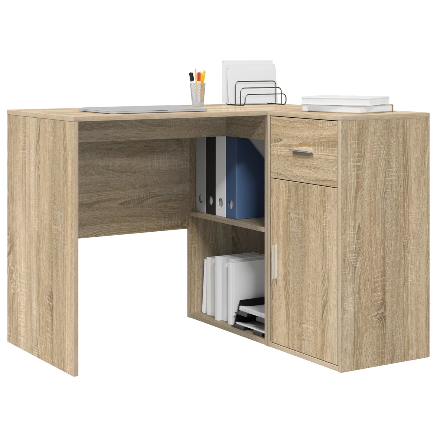 Corner Desk Sonoma Oak 102x88x75 cm Engineered Wood