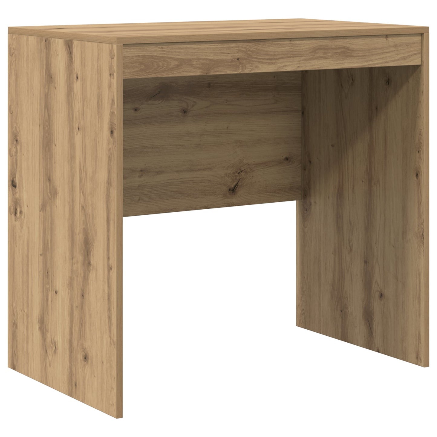 Desk with Storage Artisan Oak Engineered Wood, vidaXL Desk Artisan Oak 80x50x76 cm Engineered wood