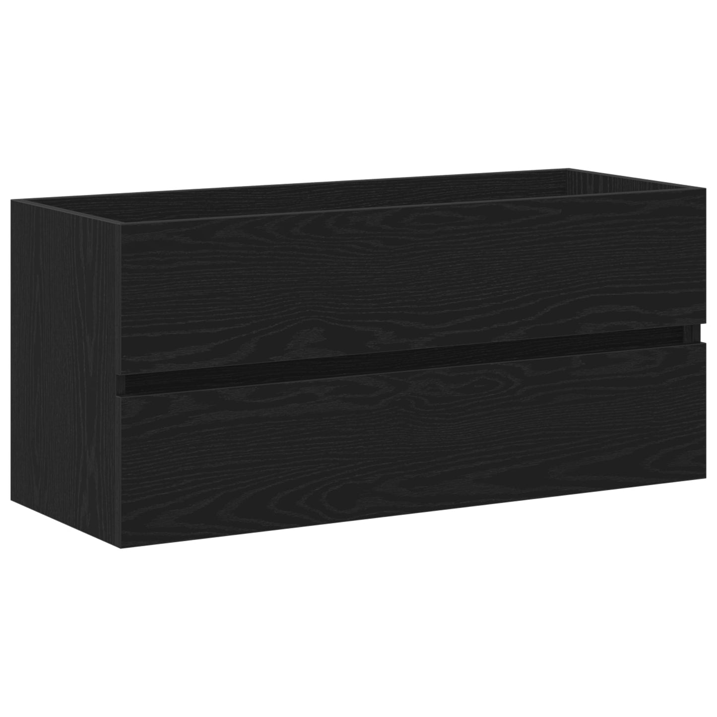 Sink Cabinet with Built-in Basin Black Oak Engineered Wood