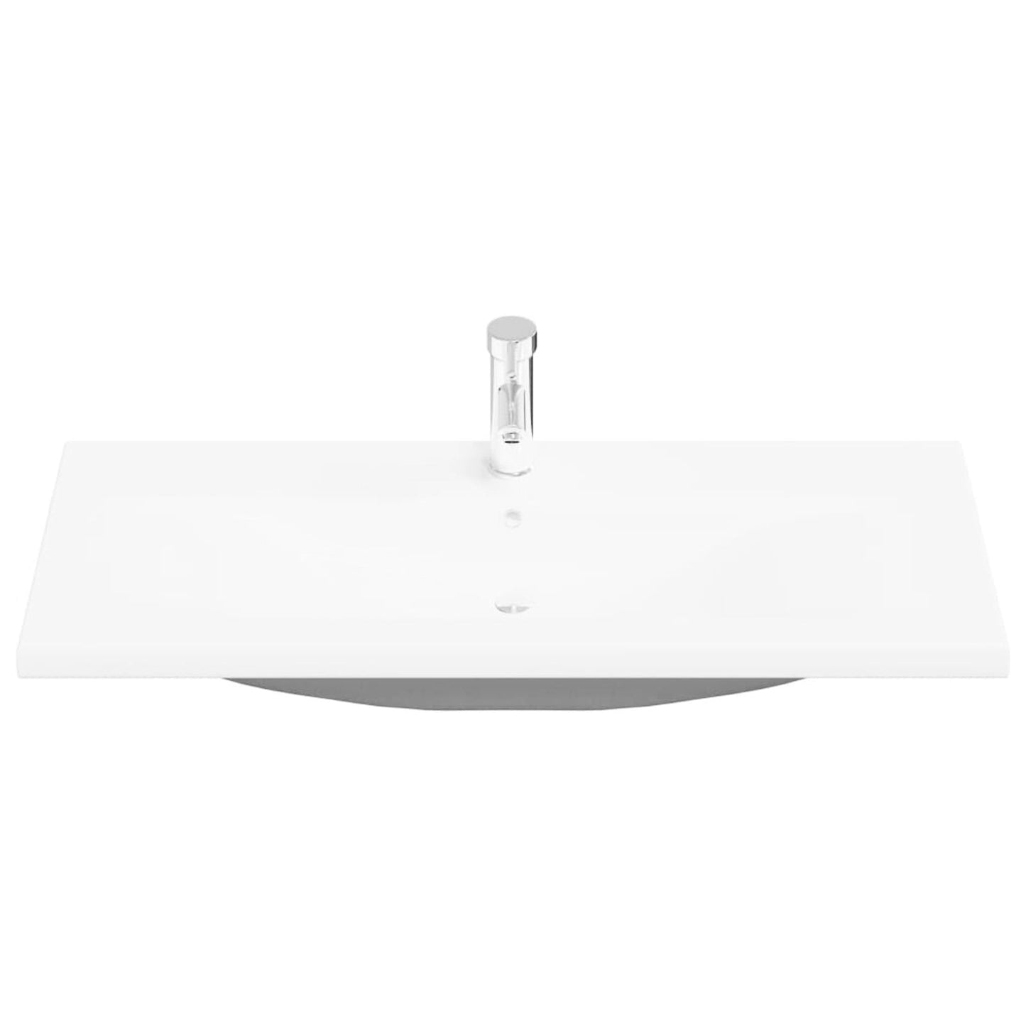 Sink Cabinet with Built-in Basin Black Oak Engineered Wood