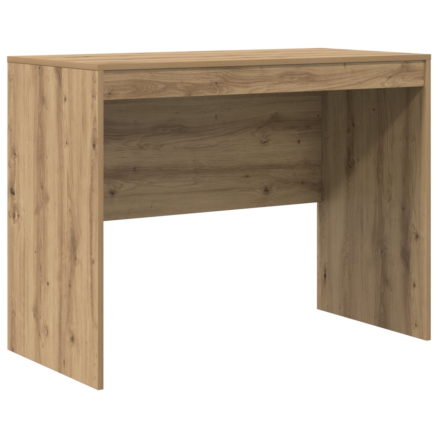 Desk with Storage Artisan Oak Engineered Wood