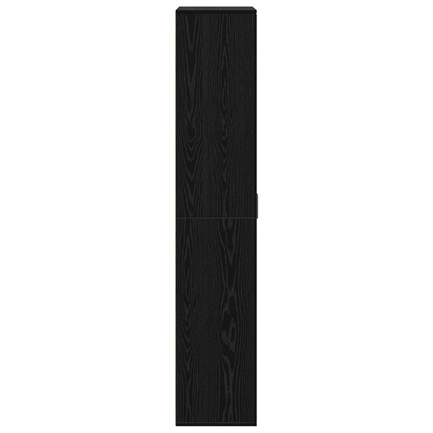 Highboard Black Oak 80x35x180 cm Engineered Wood