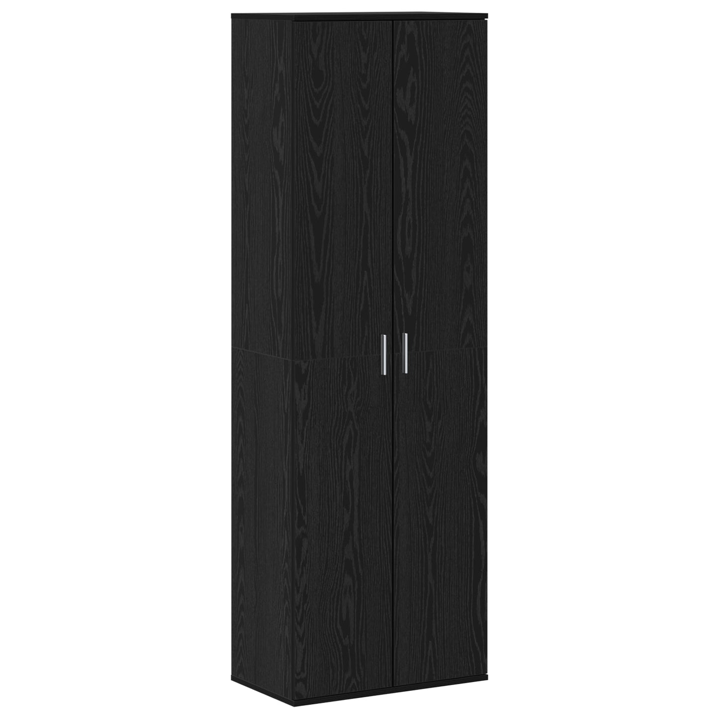 Highboard Black Oak 60x35x180 cm Engineered Wood