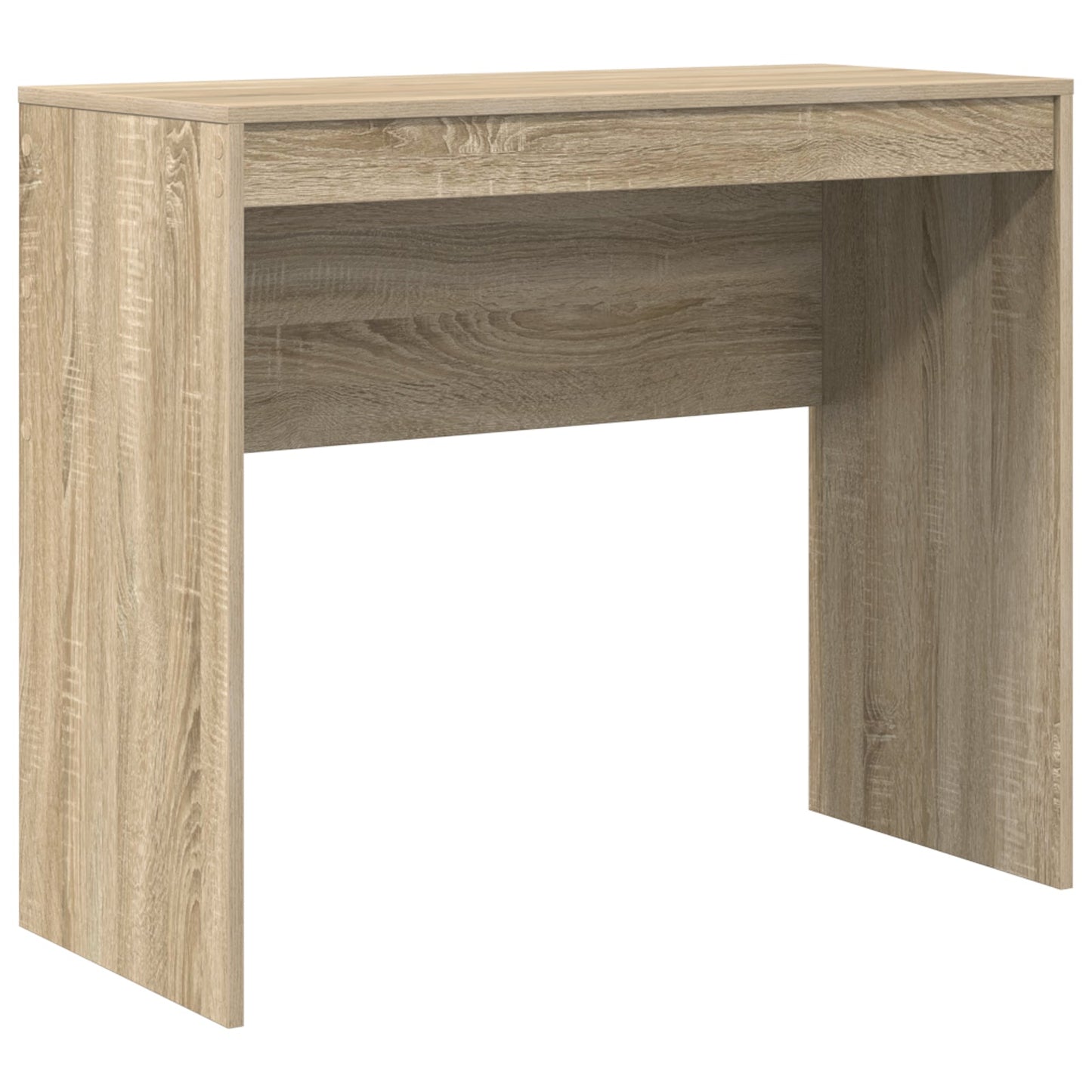 Desk with Storage Sonoma Oak Engineered Wood