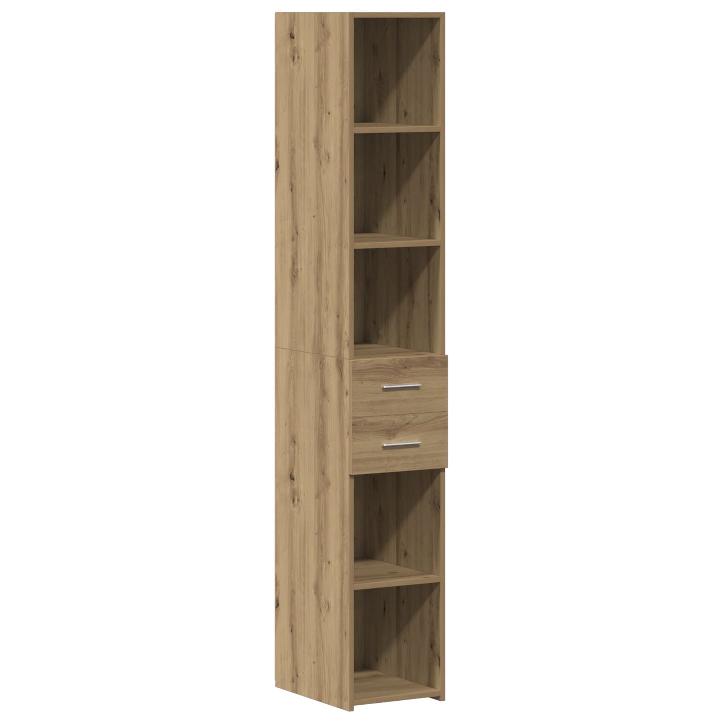 Slim Storage Cabinet Artisan Oak 30x42.5x225 cm Engineered Wood, vidaXL Wall Cabinet Artisan Oak 30x42.5x40 cm Engineered Wood, vidaXL Highboard Artisan Oak 30x42.5x185 cm Engineered Wood
