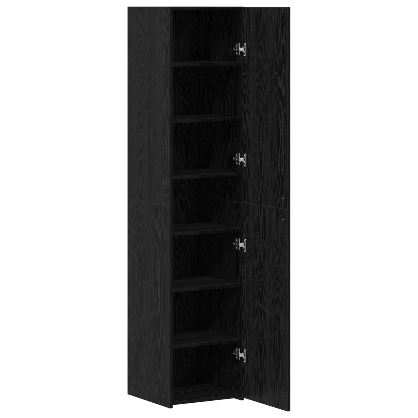 Highboard Black Oak 40x42.5x185 cm Engineered Wood