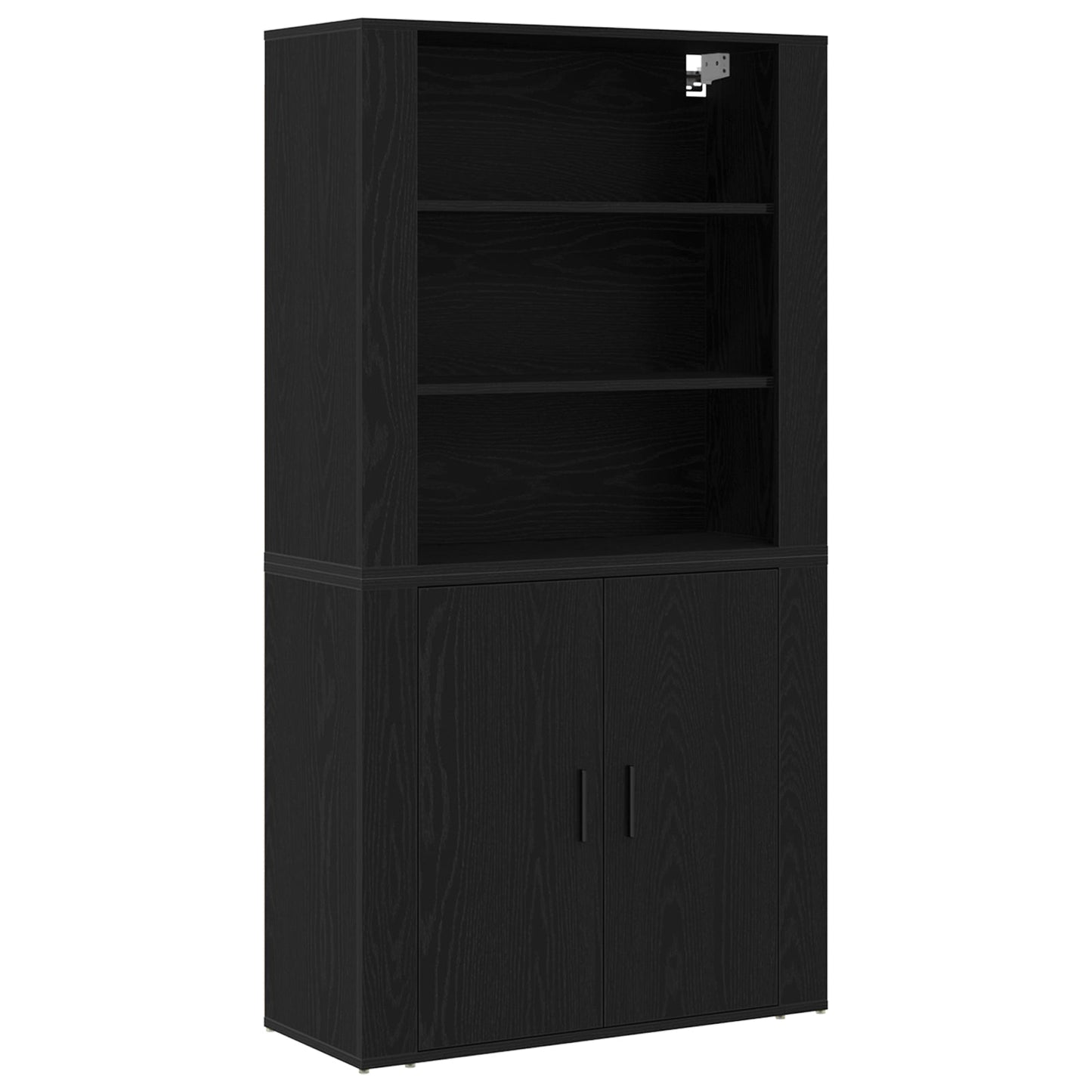 Highboard Black Oak Engineered Wood