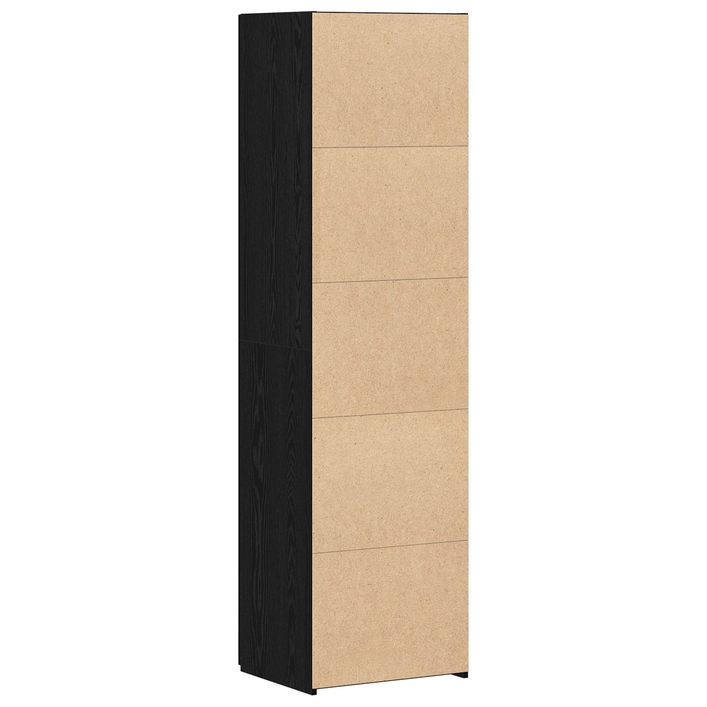 Highboard Black Oak 50x42.5x185 cm Engineered Wood