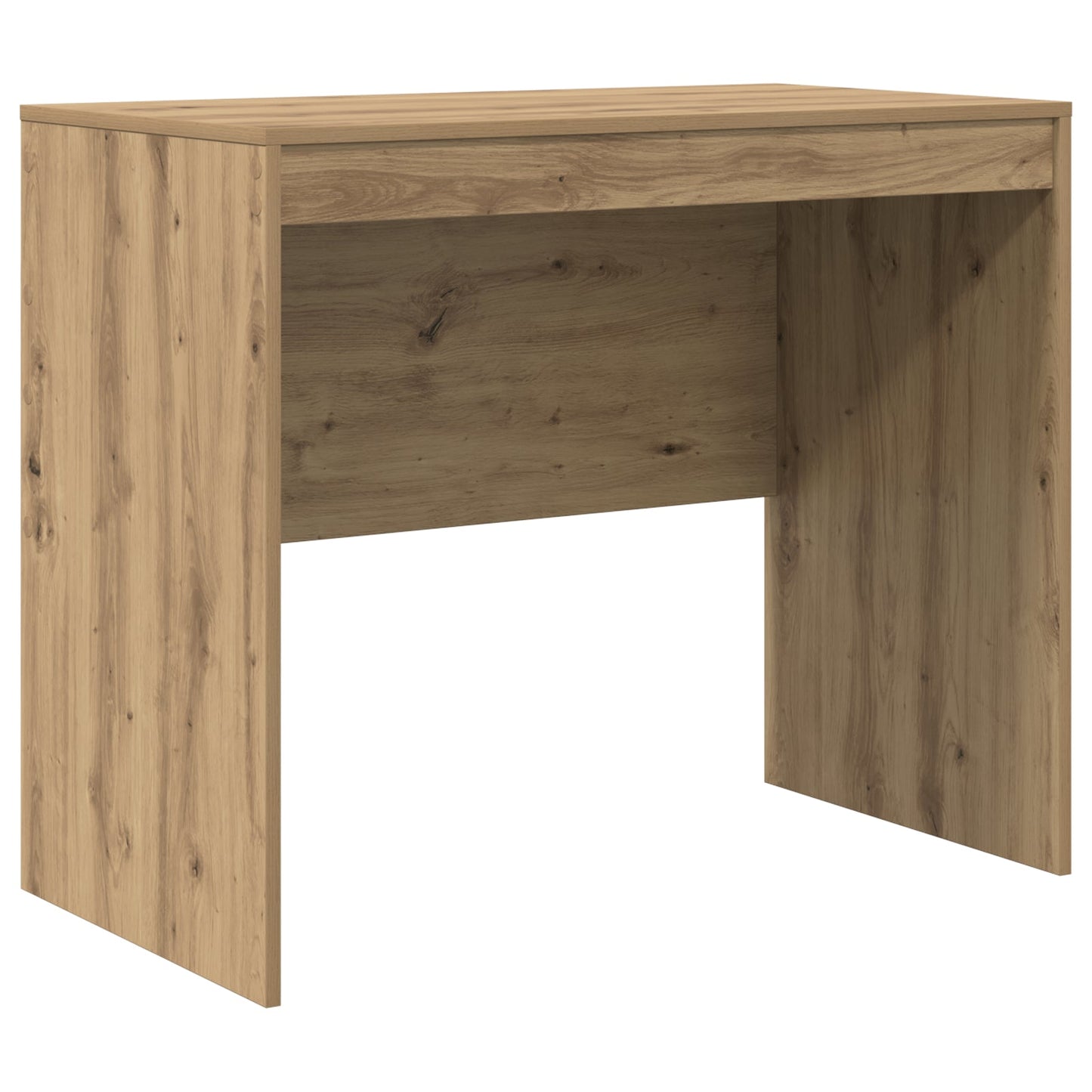 Desk with Storage Artisan Oak Engineered Wood
